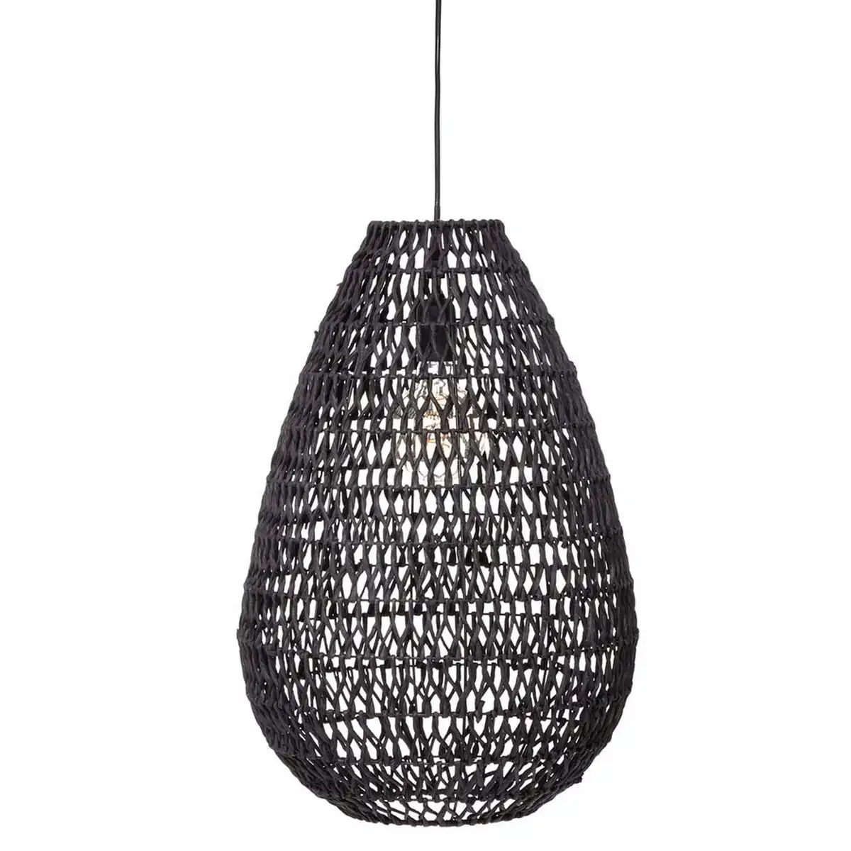 Suspension atmosphera tresse 40w noir metal 55 x 37 5 cm _2886. Entrez dans l'Univers de DIAYTAR COTE D'IVOIRE - Où le Shopping Devient une Découverte. Explorez nos rayons et dénichez des trésors qui illuminent votre quotidien.