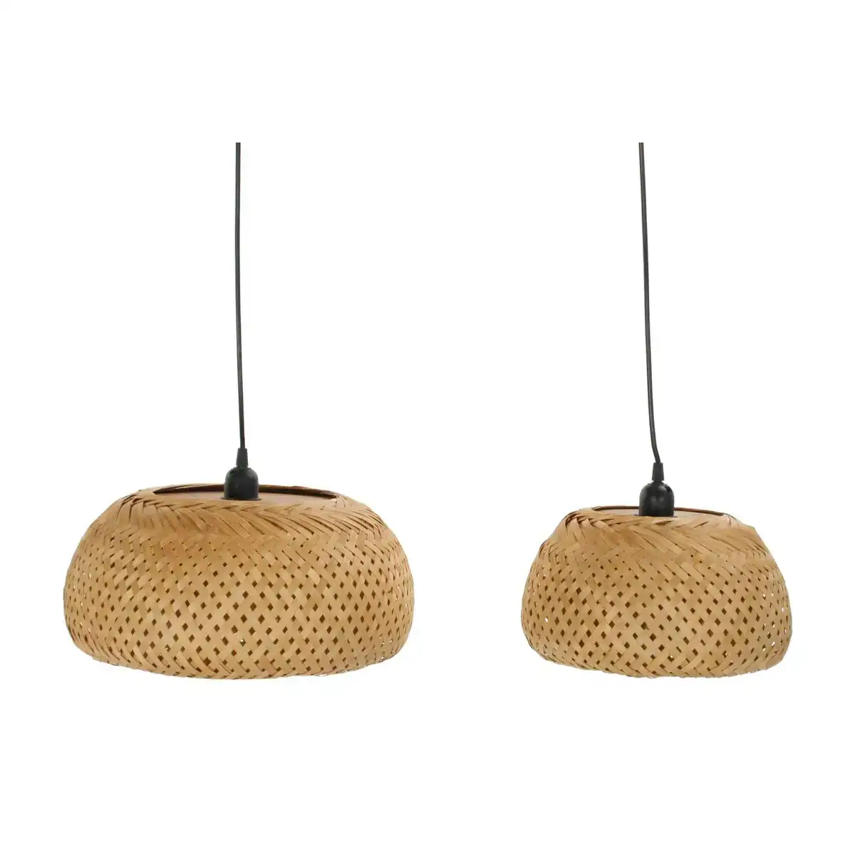 Suspension dkd home decor 2 pieces marron bambou 50 w 38 x 38 x 17 cm _1599. DIAYTAR COTE D'IVOIRE - Là où la Tradition Devient Tendance. Naviguez à travers notre boutique en ligne et choisissez des produits qui allient l'authenticité au contemporain.