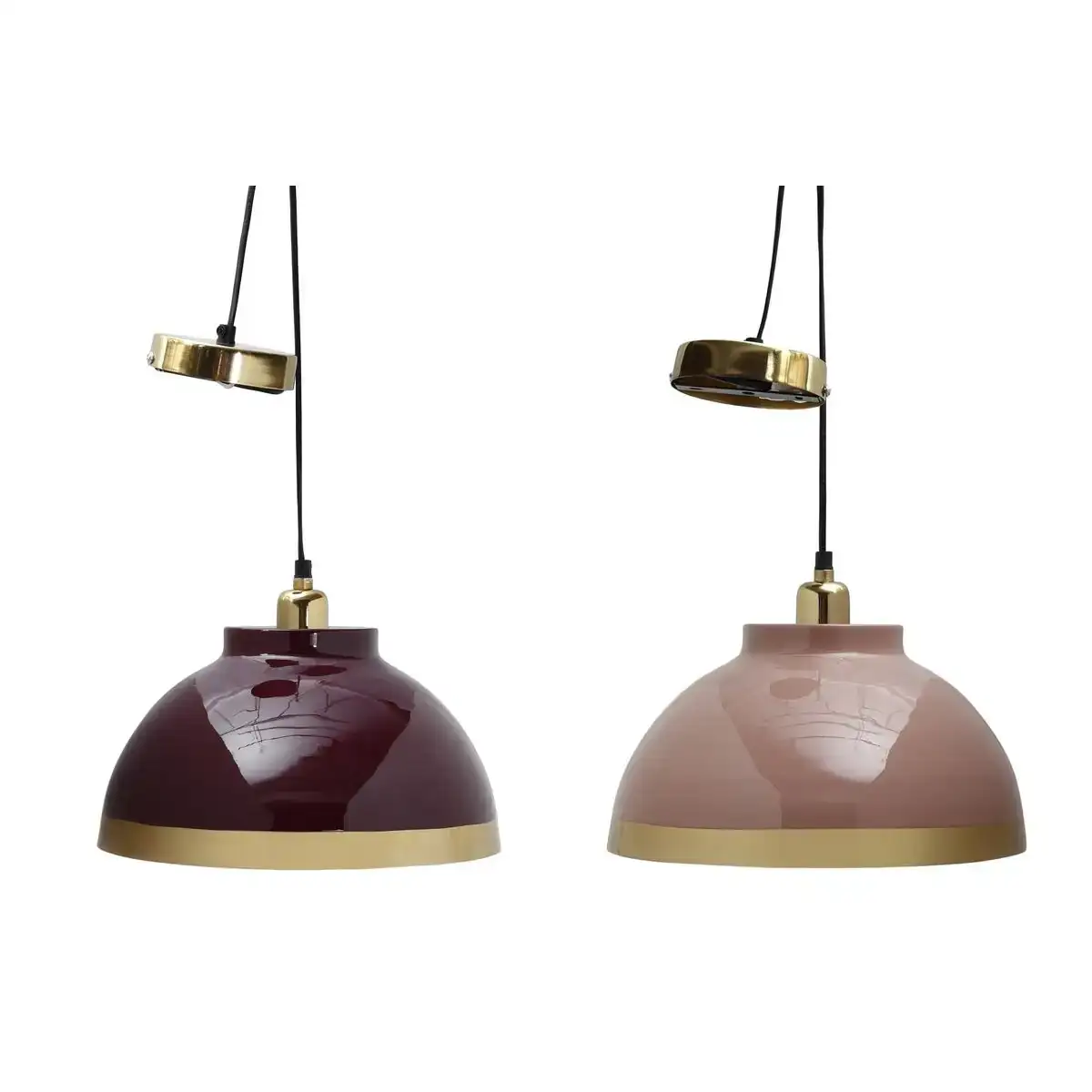 Suspension dkd home decor 33 x 33 x 24 cm rose metal lila 50 w 2 unites _4986. DIAYTAR COTE D'IVOIRE - Là où Chaque Produit Évoque une Émotion. Parcourez notre catalogue et choisissez des articles qui vous touchent et qui enrichissent votre expérience.