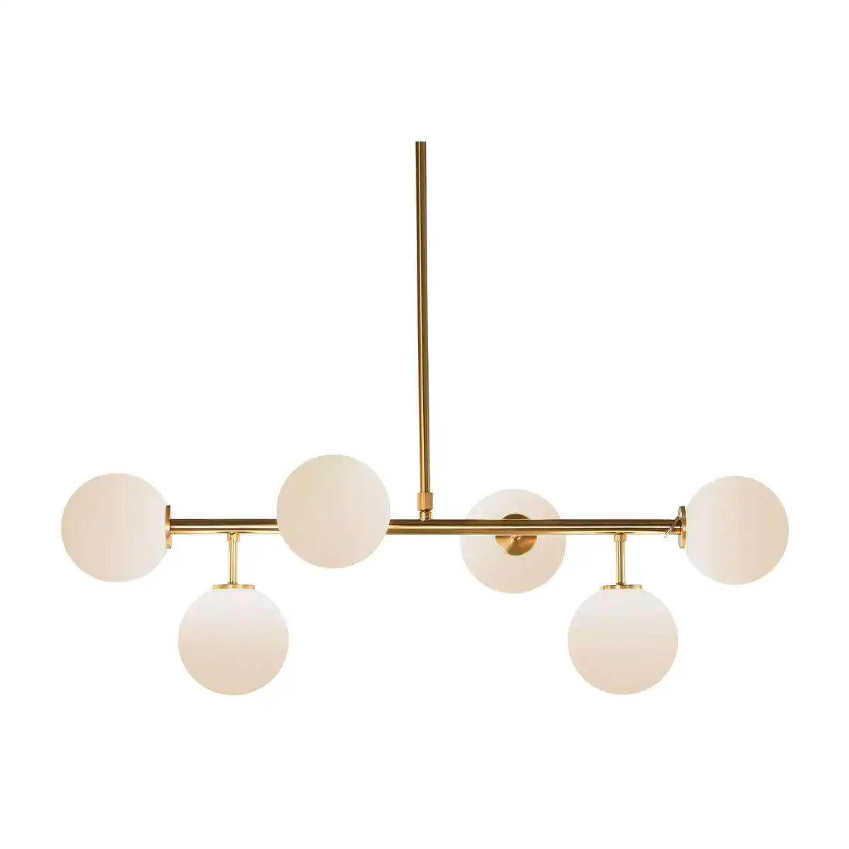 Suspension dkd home decor 83 x 36 x 36 cm verre dore metal blanc_3054. Bienvenue chez DIAYTAR COTE D'IVOIRE - Où Chaque Objet a sa Propre Histoire. Découvrez notre sélection soigneusement choisie et choisissez des produits qui racontent le patrimoine sénégalais.