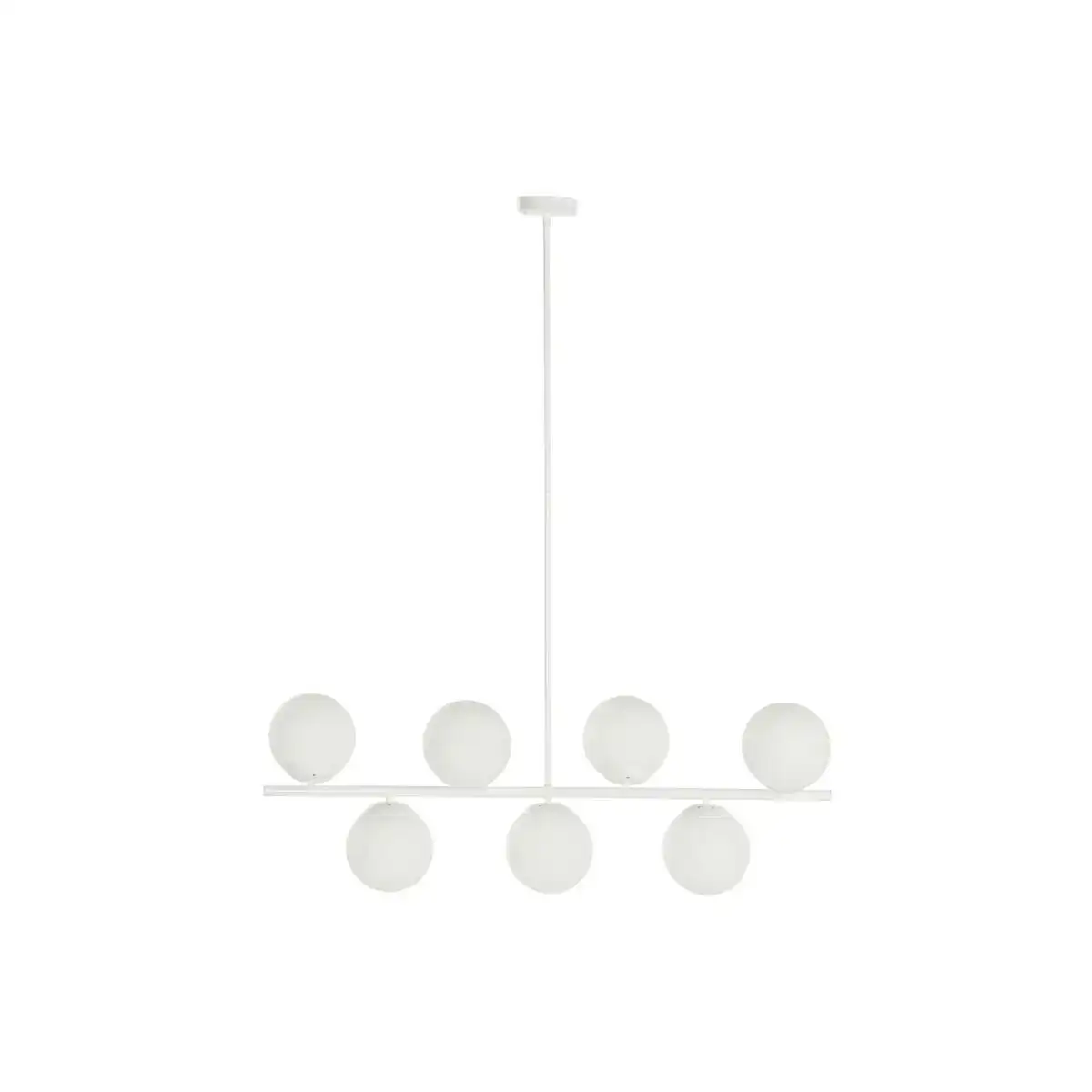 Suspension dkd home decor 98 x 45 x 30 cm verre metal blanc 50 w_4528. DIAYTAR COTE D'IVOIRE - Votre Destination Shopping Éthique. Parcourez notre gamme et choisissez des articles qui respectent l'environnement et les communautés locales.