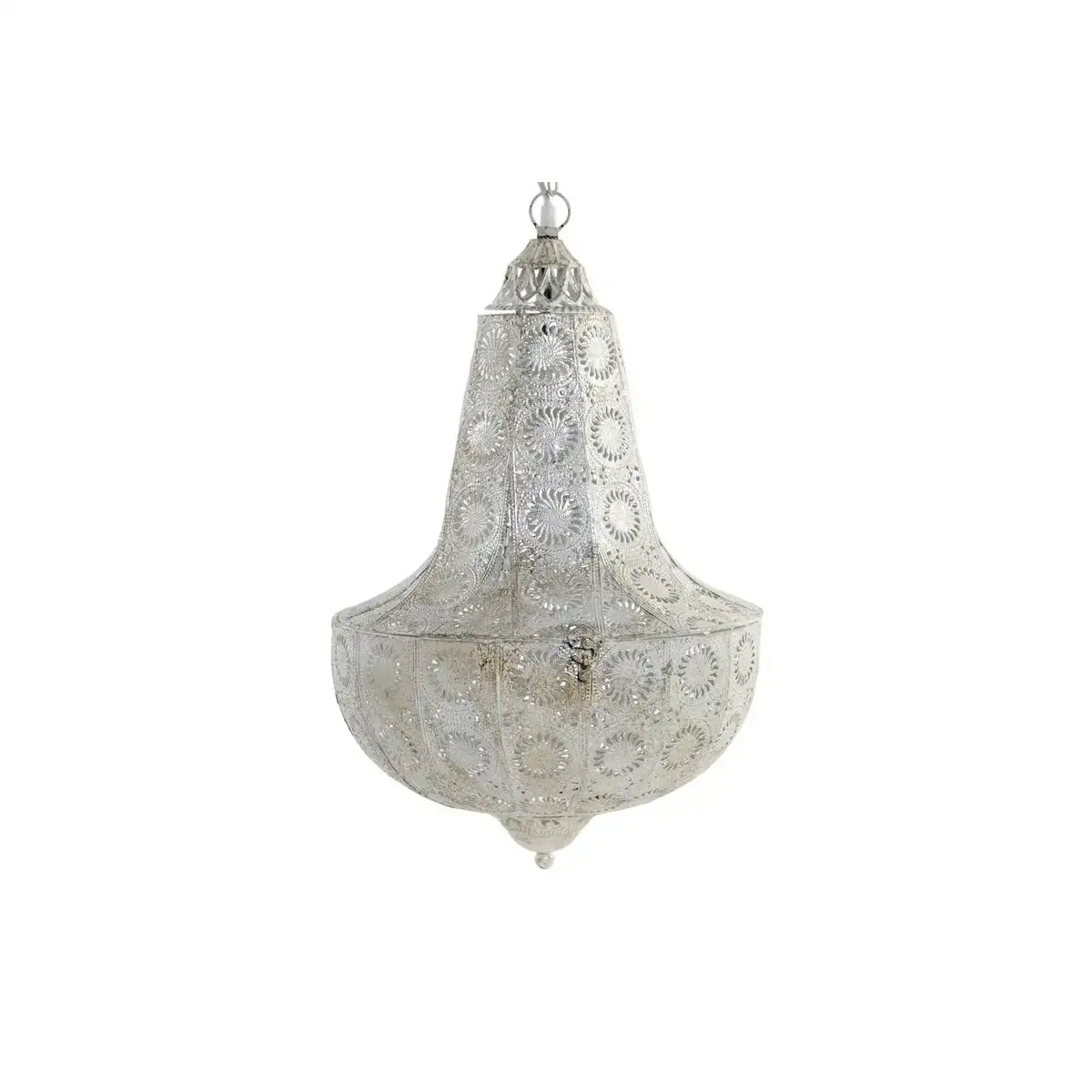 Suspension dkd home decor metal blanc_8742. DIAYTAR COTE D'IVOIRE - Où Choisir est un Acte d'Amour pour le Côte d'Ivoire. Explorez notre boutique en ligne et choisissez des articles qui célèbrent la culture et l'artisanat du pays.