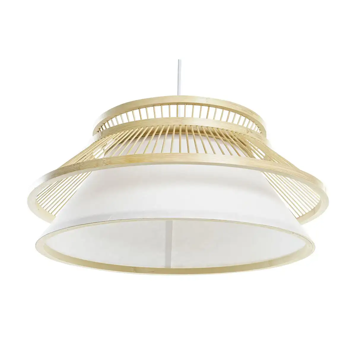 Suspension dkd home decor naturel blanc 220 v 50 w 46 x 46 x 20 cm _6799. DIAYTAR COTE D'IVOIRE - Votre Destination Shopping de Choix. Explorez notre boutique en ligne et découvrez des trésors qui reflètent votre style et votre passion pour l'authenticité.
