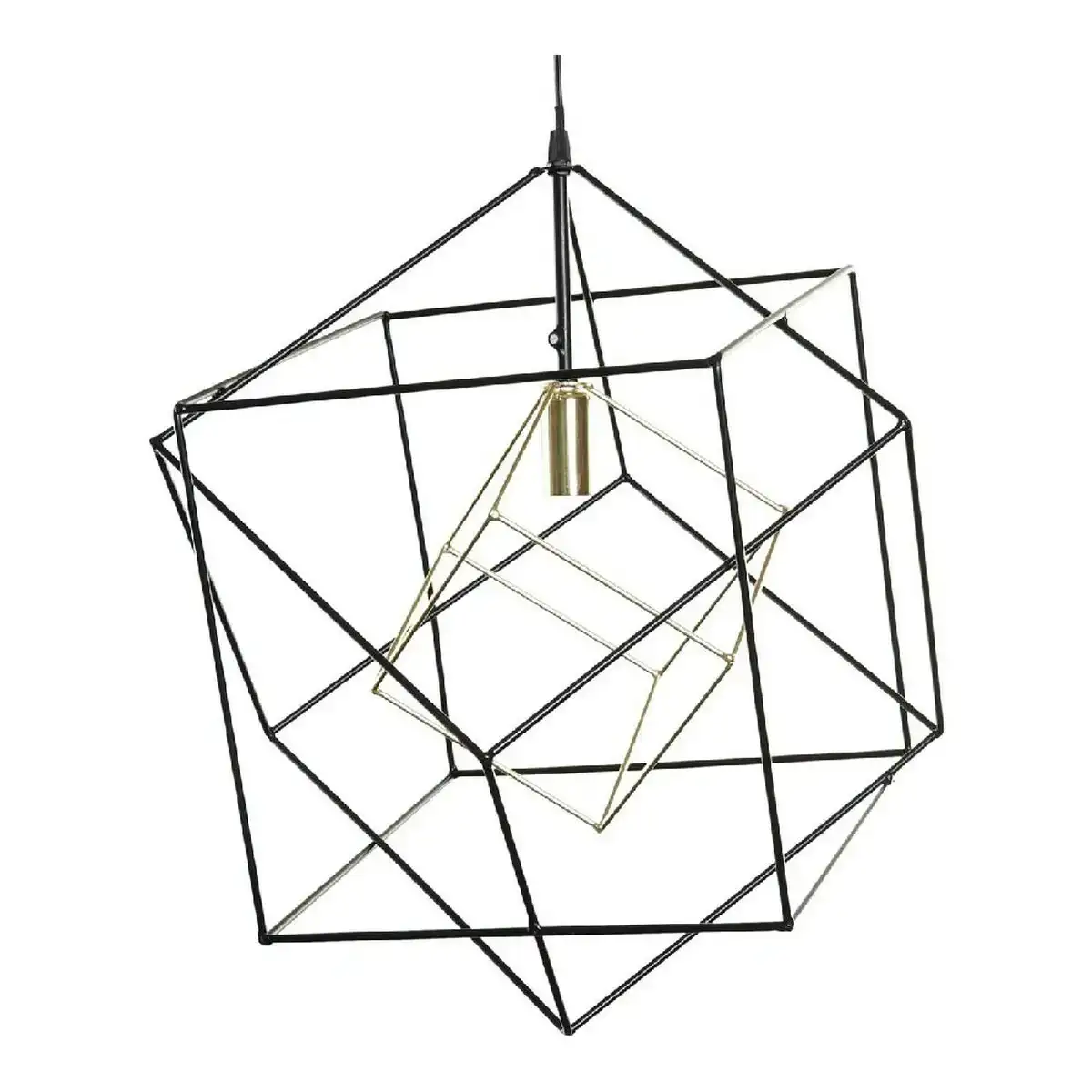 Suspension dkd home decor noir metal 25w 220 v dore 52 x 52 x 53 cm _2186. DIAYTAR COTE D'IVOIRE - Là où le Chic Rencontre la Tradition. Naviguez à travers notre catalogue et choisissez des produits qui équilibrent l'élégance intemporelle et l'innovation moderne.