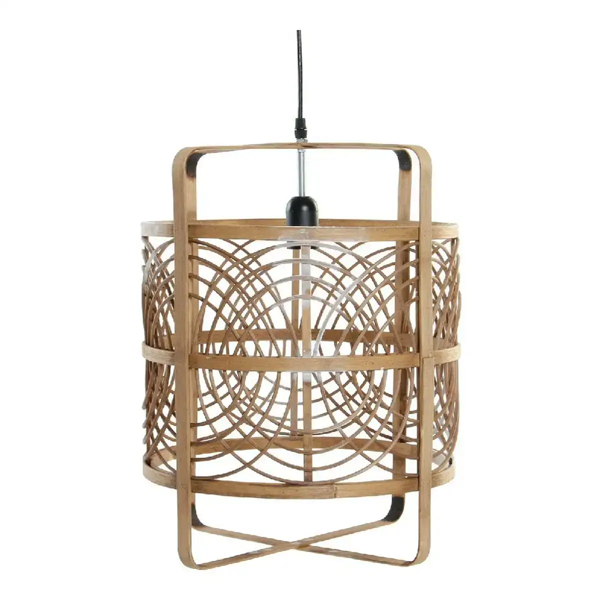 Suspension dkd home decor noir naturel bambou plastique 50 w 220 v 37 x 37 x 46 cm_4209. Bienvenue chez DIAYTAR COTE D'IVOIRE - Où le Shopping Devient un Plaisir. Découvrez notre boutique en ligne et trouvez des trésors qui égaieront chaque jour de votre vie.