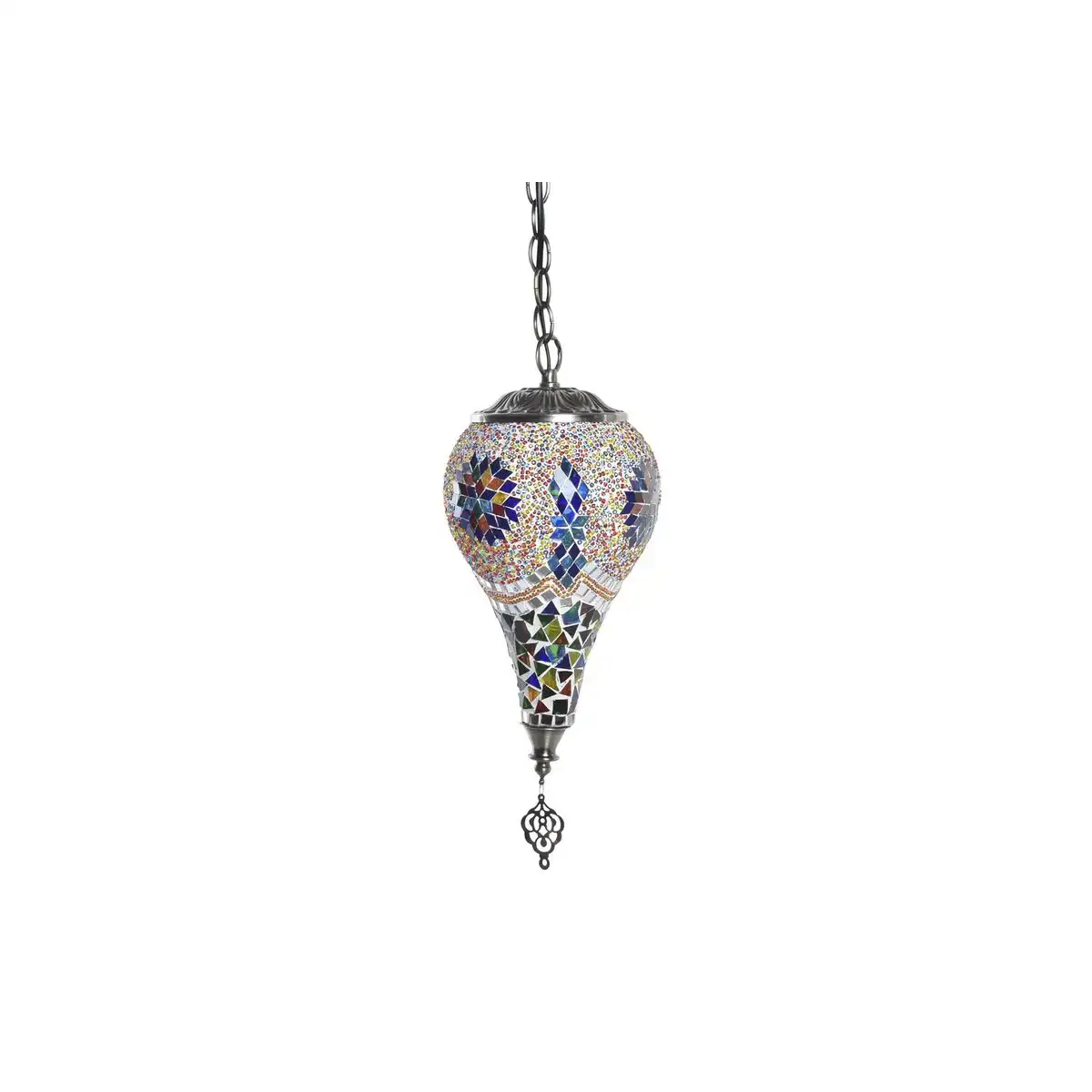 Suspension dkd home decor verre metal 16 x 16 x 35 cm multicouleur 50 w 2 unites _7128. DIAYTAR COTE D'IVOIRE - Votre Plateforme pour un Shopping Inspiré. Explorez nos offres variées et découvrez des articles qui stimulent votre créativité et embellissent votre vie.