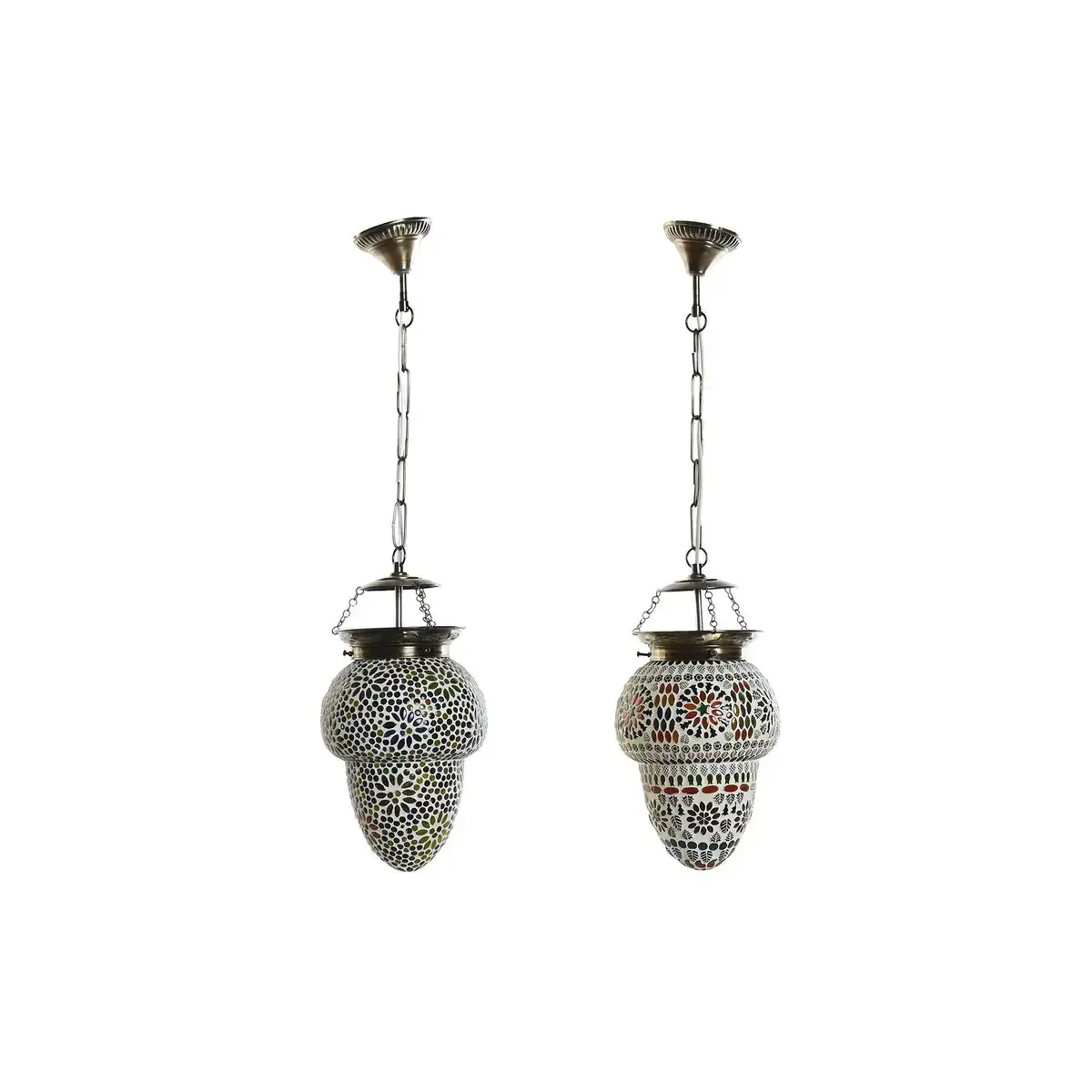 Suspension dkd home decor verre metal multicouleur 25 w 20 x 20 x 28 cm 2 unites _3969. Entrez dans l'Univers de DIAYTAR COTE D'IVOIRE - Où Choisir est un Voyage. Explorez notre gamme diversifiée et trouvez des articles qui répondent à tous vos besoins et envies.
