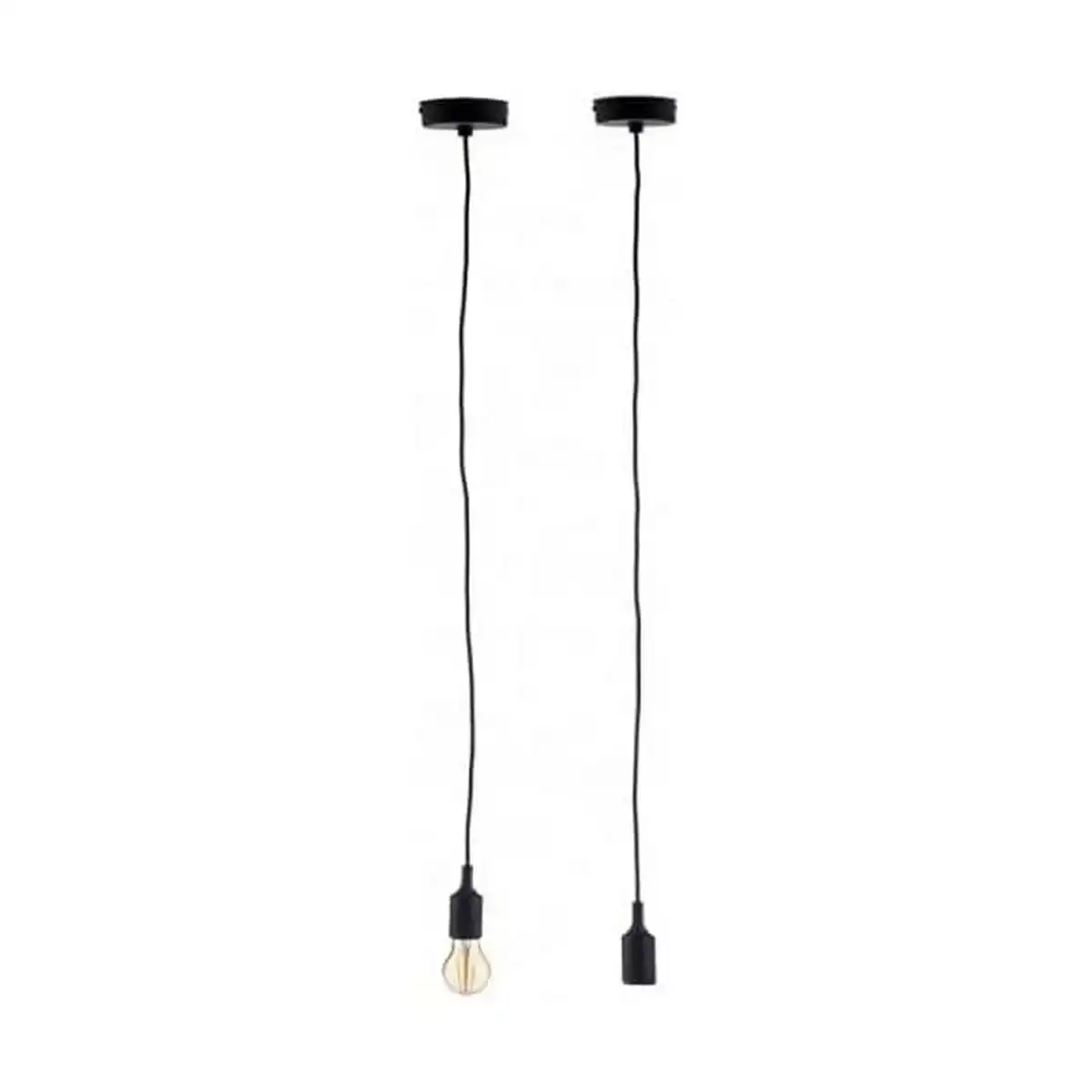 Suspension industriel noir plastique_1840. DIAYTAR COTE D'IVOIRE - Votre Passage vers l'Élégance Abordable. Explorez notre collection où chaque produit est choisi pour sa qualité et son accessibilité, incarnant ainsi l'essence du Côte d'Ivoire.