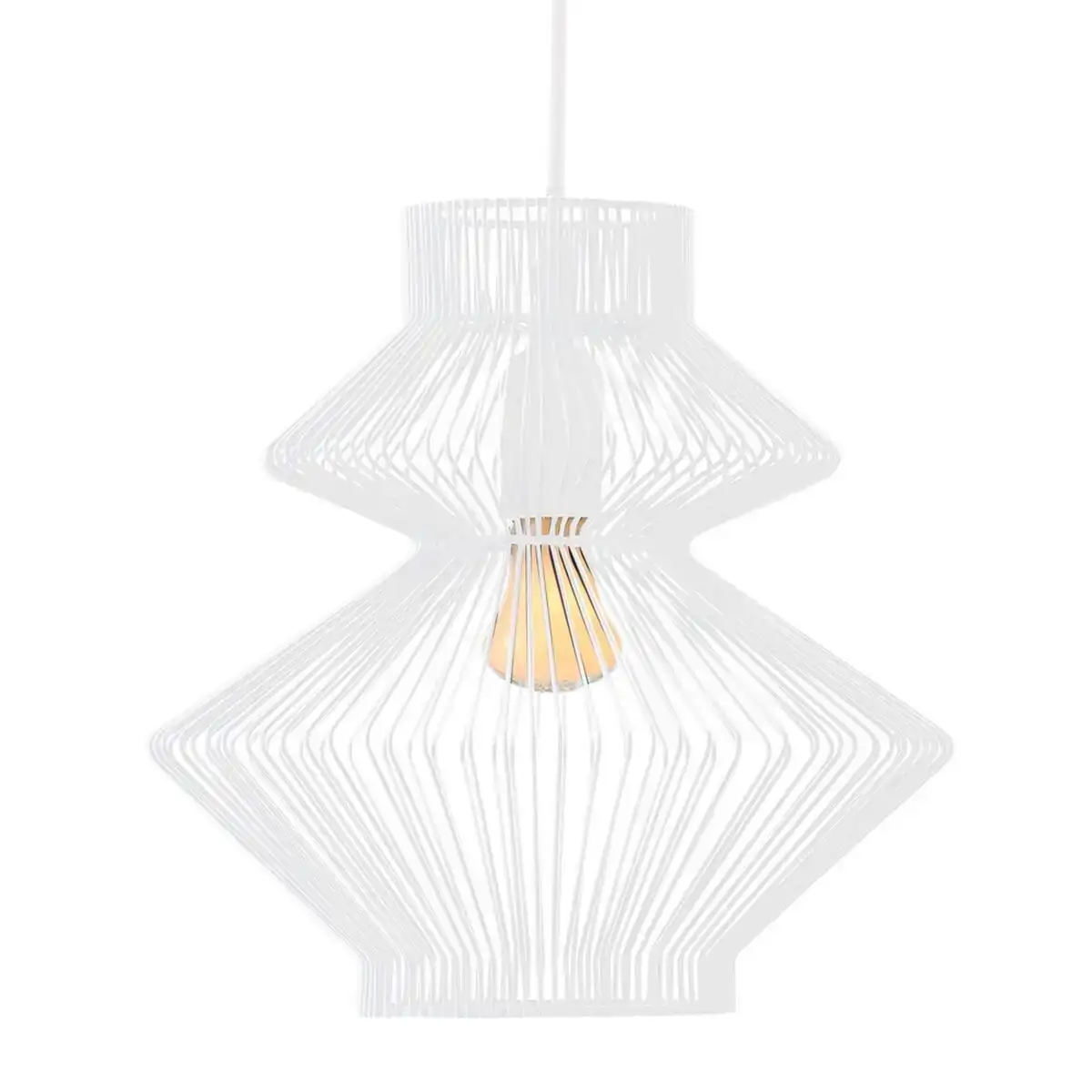 Suspension metal blanc 28 x 28 x 28 cm_4761. Bienvenue chez DIAYTAR COTE D'IVOIRE - Où le Shopping Rencontre la Qualité. Explorez notre sélection soigneusement conçue et trouvez des produits qui définissent le luxe abordable.