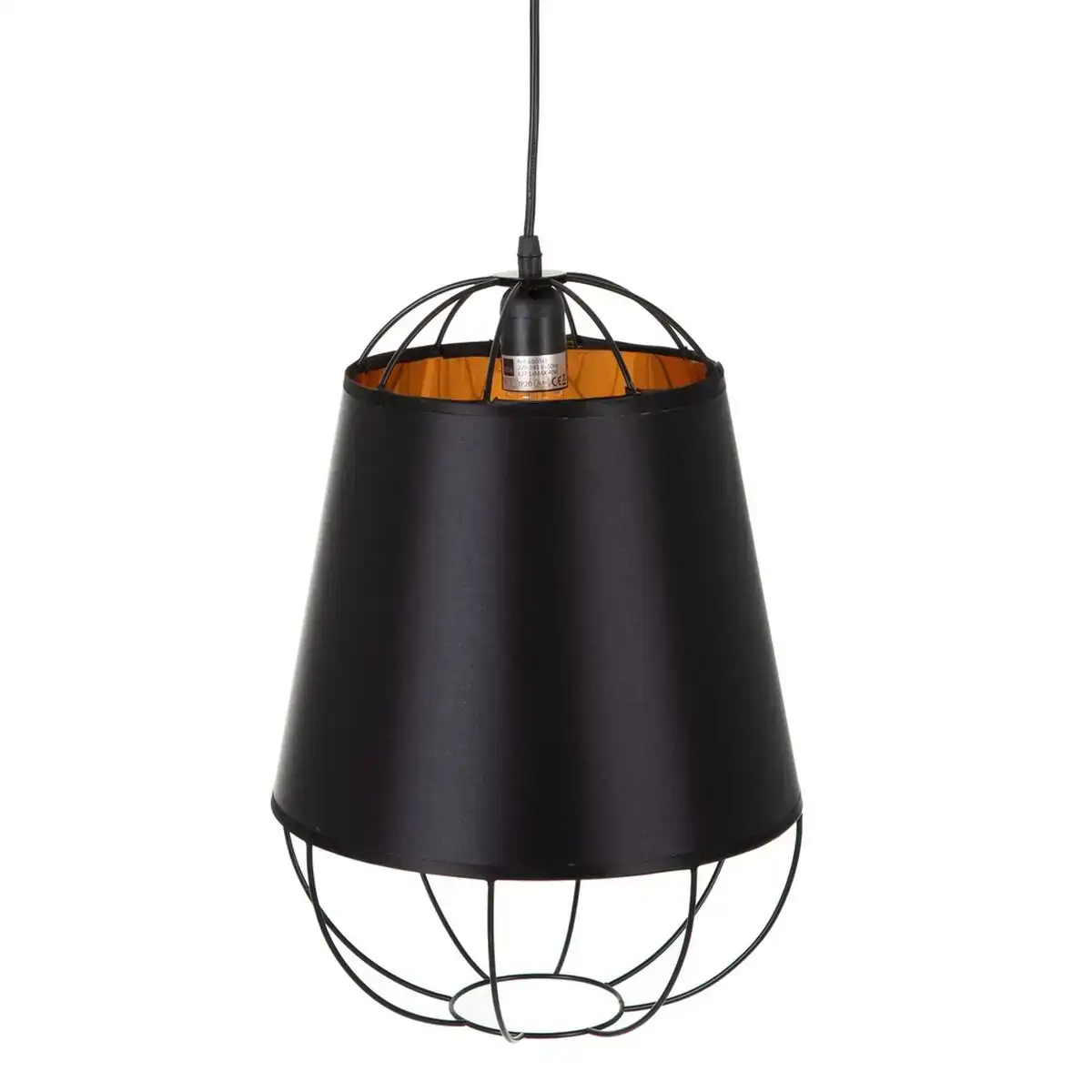 Suspension noir dore metal 30 x 30 x 41 cm_6674. DIAYTAR COTE D'IVOIRE - Votre Destination Shopping pour Tous. Parcourez notre boutique en ligne et découvrez une variété de produits pour satisfaire tous vos besoins et désirs.