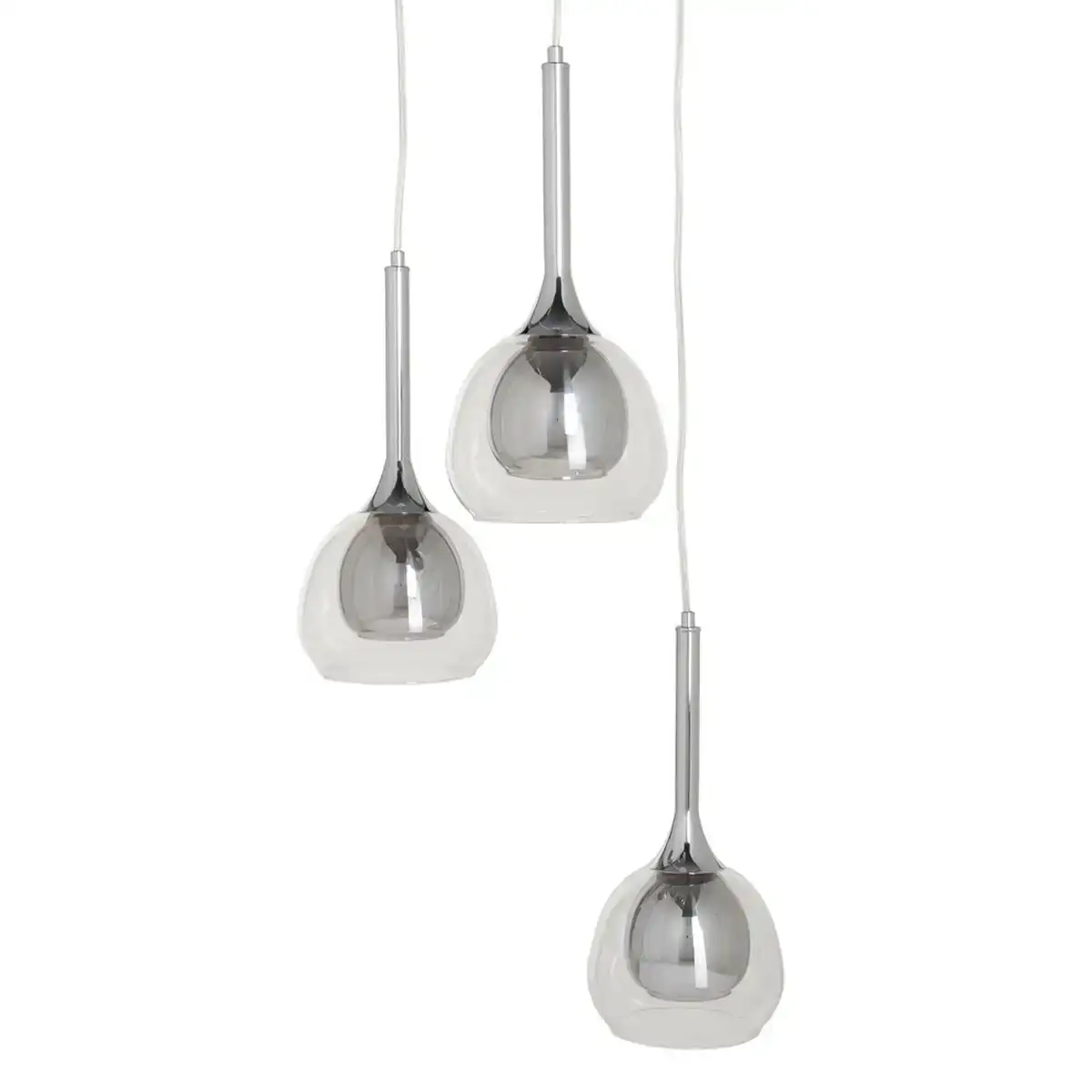 Suspension verre gris metal 33 x 33 x 50 cm_4718. DIAYTAR COTE D'IVOIRE - Votre Escale Shopping incontournable. Explorez notre boutique en ligne et dénichez des trésors qui reflètent la richesse culturelle et la modernité du Côte d'Ivoire.