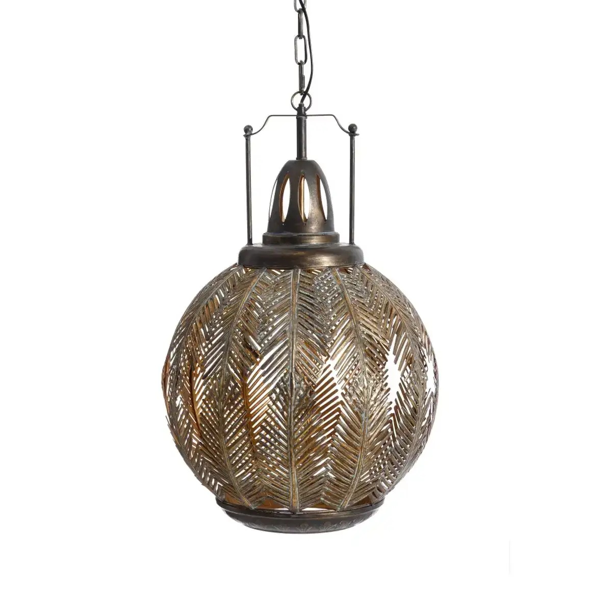 Suspension volets dore metal 45 x 45 x 70 cm_3908. DIAYTAR COTE D'IVOIRE - Votre Passage vers le Chic et l'Élégance. Naviguez à travers notre boutique en ligne pour trouver des produits qui ajoutent une touche sophistiquée à votre style.