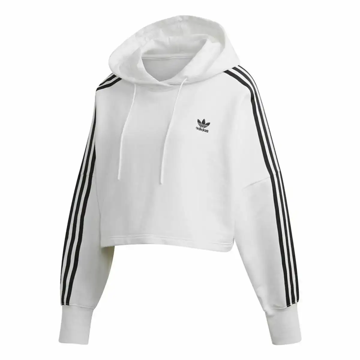 Sweat a capuche femme adidas cropped blanc_1019. DIAYTAR COTE D'IVOIRE - Votre Passage vers l'Élégance Accessible. Parcourez notre boutique en ligne pour trouver des produits qui vous permettent d'allier style et économies.