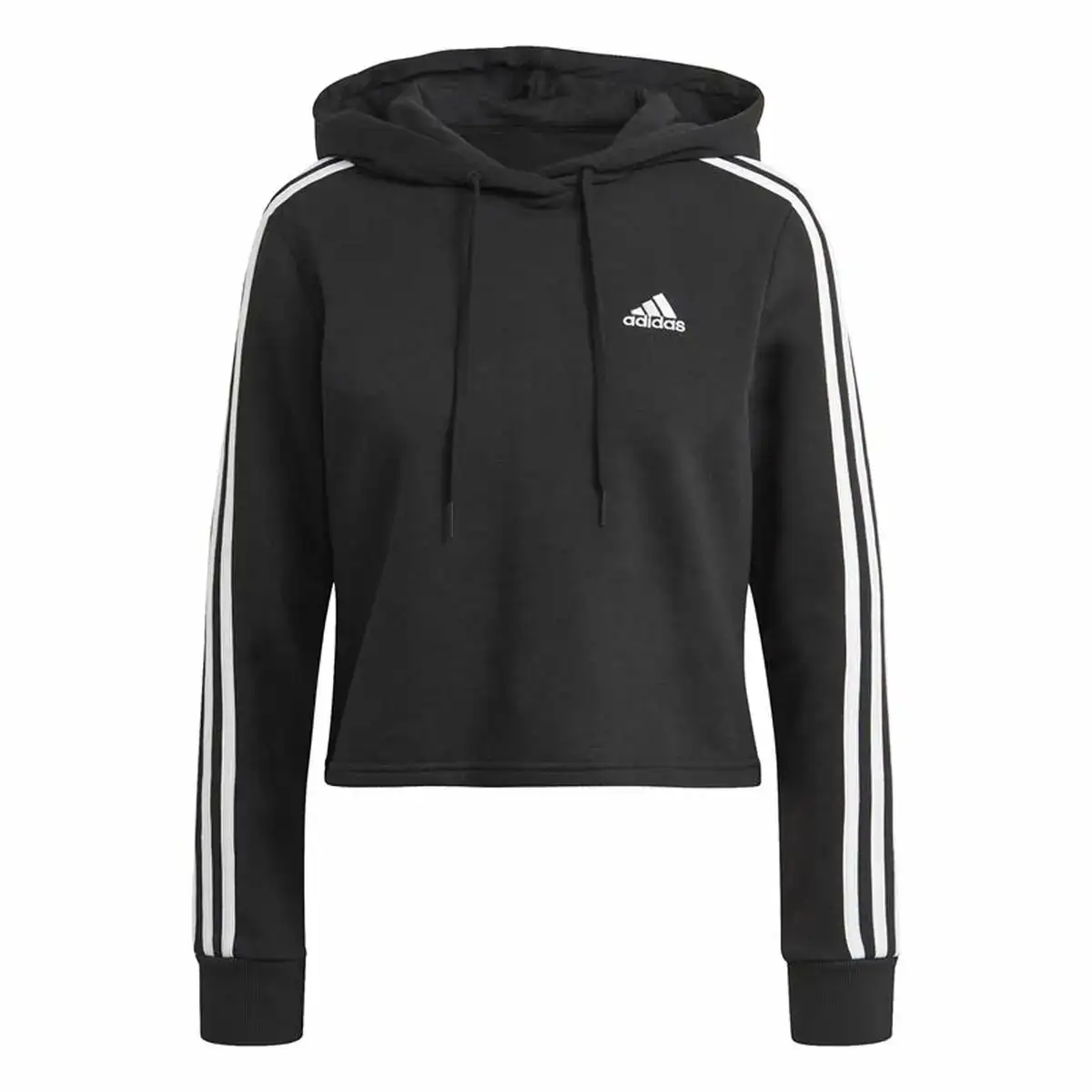 Sweat a capuche femme adidas essentials 3 stripes noir_3043. DIAYTAR COTE D'IVOIRE - L'Art de Vivre en Couleurs. Découvrez notre boutique en ligne et trouvez des produits qui ajoutent une palette vibrante à votre quotidien.