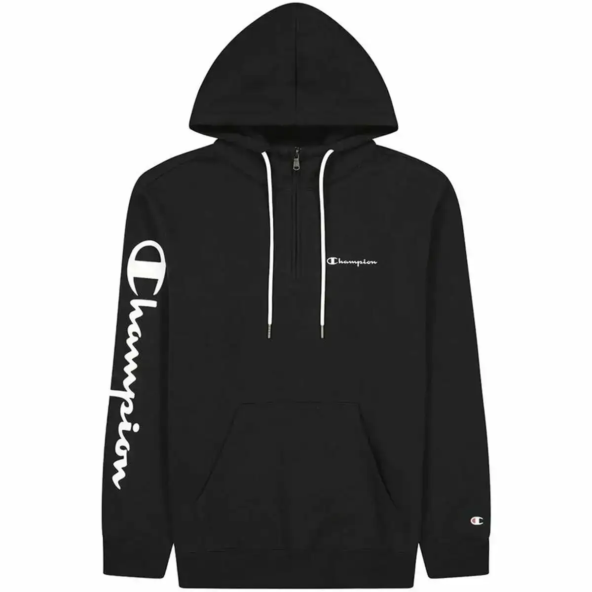 Sweat a capuche homme champion half zip noir_5889. DIAYTAR COTE D'IVOIRE - L'Essence de la Tradition et de la Modernité réunies. Explorez notre plateforme en ligne pour trouver des produits authentiques du Côte d'Ivoire, tout en découvrant les dernières tendances du monde moderne.