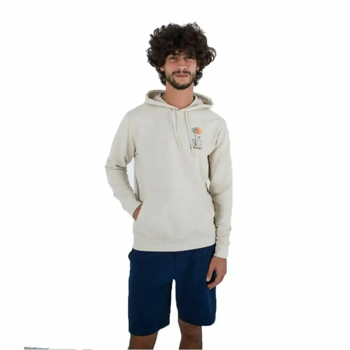 Sweat a capuche homme hurley beige_8907. Bienvenue sur DIAYTAR COTE D'IVOIRE - Où Chaque Produit a son Histoire. Découvrez notre sélection unique et choisissez des articles qui racontent la richesse culturelle et artistique du Côte d'Ivoire.