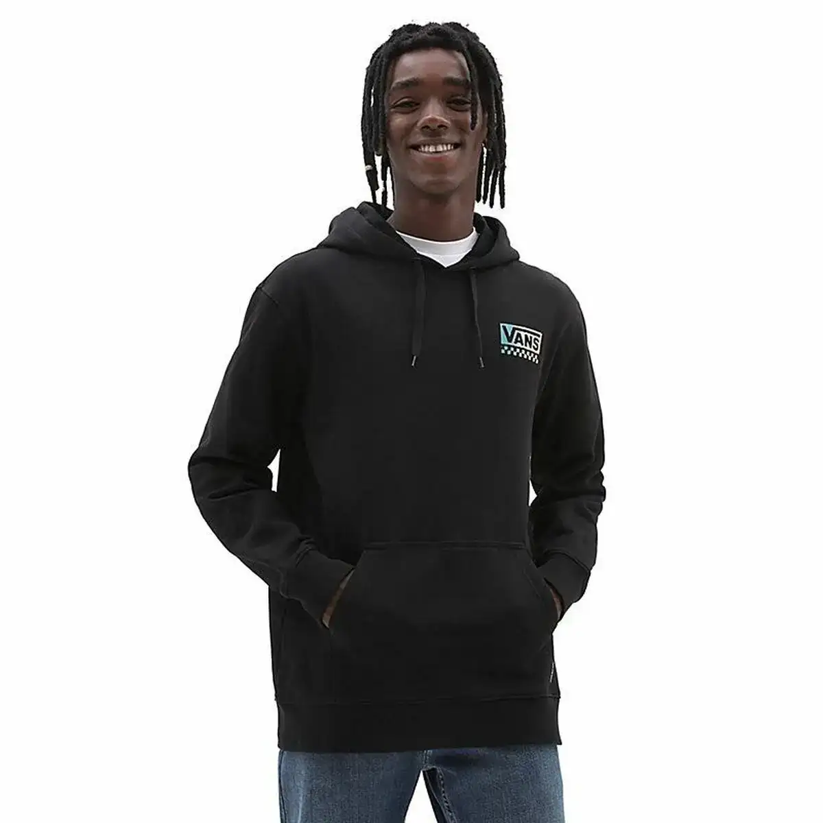 Sweat a capuche homme vans global stack noir_7685. DIAYTAR COTE D'IVOIRE - Votre Passage vers le Chic et l'Élégance. Naviguez à travers notre boutique en ligne pour trouver des produits qui ajoutent une touche sophistiquée à votre style.