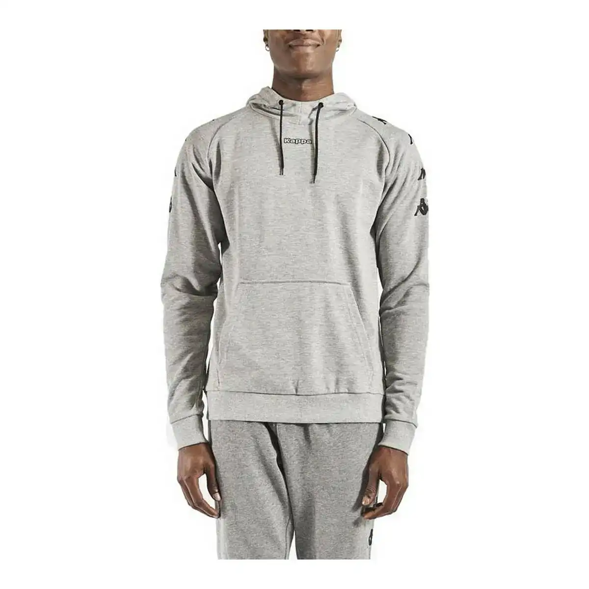 Sweat a capuche kappa kortus gris clair_8385. DIAYTAR COTE D'IVOIRE - Là où la Qualité est Non Négociable. Parcourez notre boutique en ligne pour découvrir des produits qui incarnent le raffinement et l'excellence du Côte d'Ivoire.