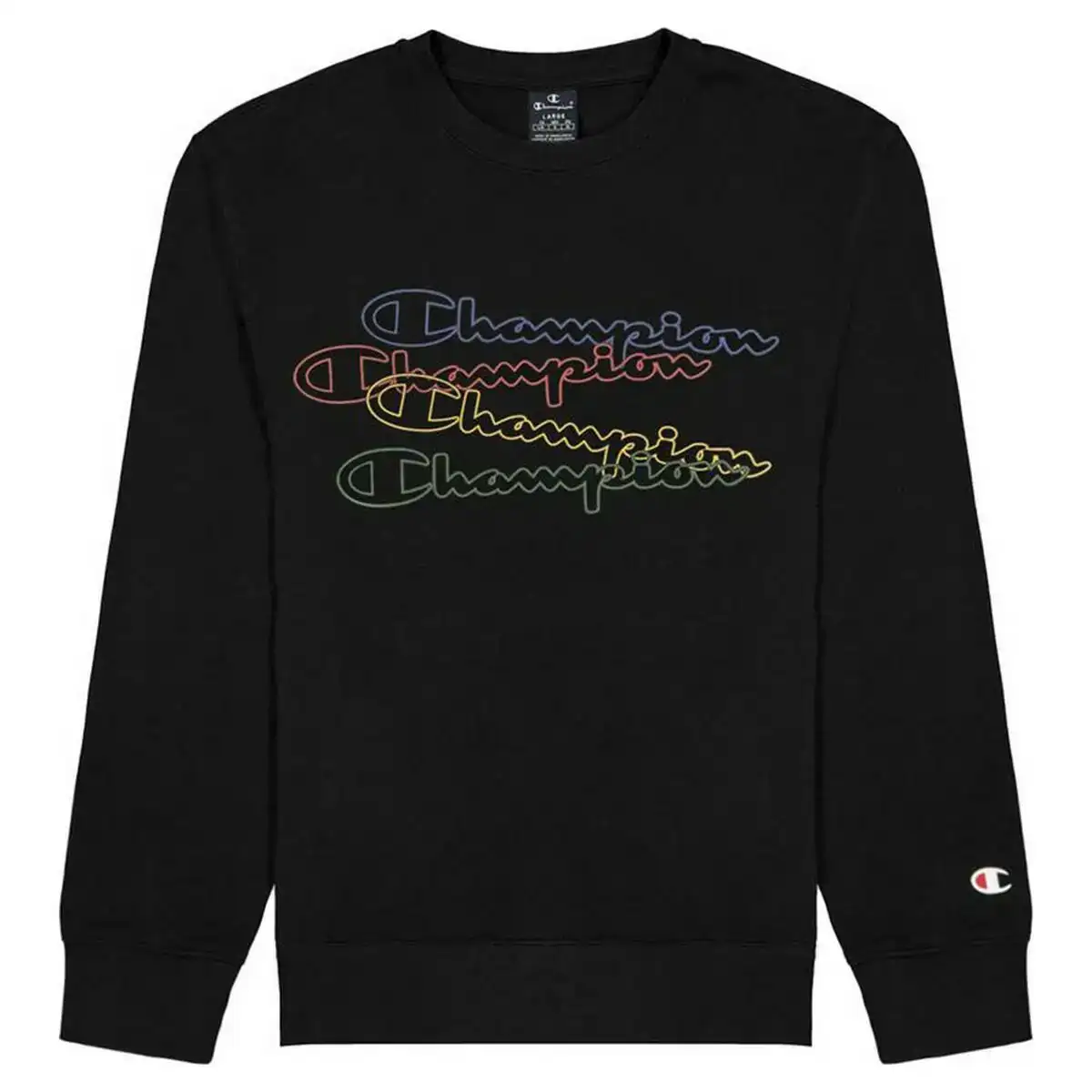 Sweat sans capuche champion crewneck script logo boy noir_8518. DIAYTAR COTE D'IVOIRE - Où Choisir Devient un Acte de Découverte. Découvrez notre gamme et choisissez des produits qui éveillent votre curiosité et élargissent vos horizons.