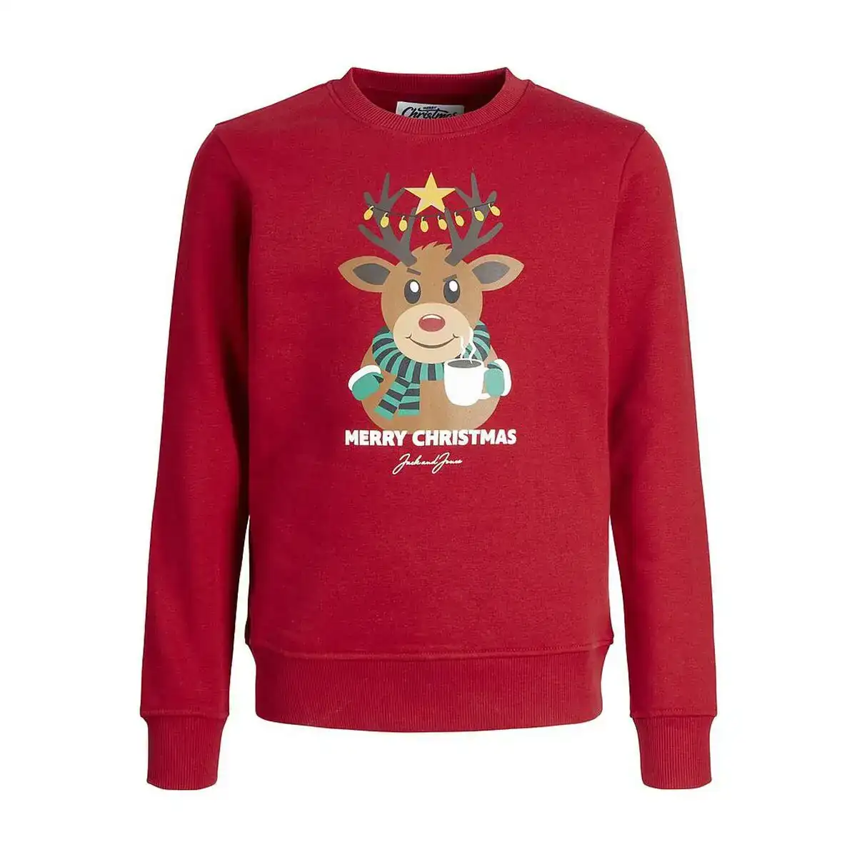 Sweat sans capuche enfant jortoon jack jones 12222091 rouge_3926. DIAYTAR COTE D'IVOIRE - Votre Destination pour un Shopping Unique. Parcourez notre catalogue et trouvez des articles qui expriment votre singularité et votre style.