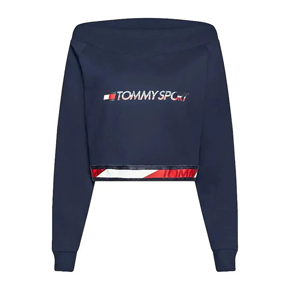 Sweat sans capuche femme tommy hilfiger crop v neck bleu fonce_8600. DIAYTAR COTE D'IVOIRE - Là où Chaque Produit est une Trouvaille Unique. Découvrez notre boutique en ligne et trouvez des articles qui vous distinguent par leur originalité.