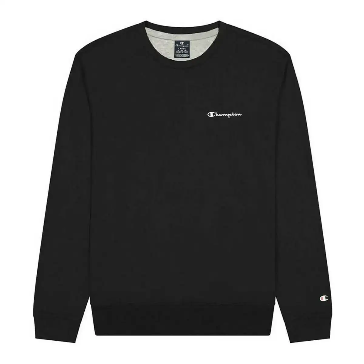 Sweat sans capuche homme champion noir_2556. DIAYTAR COTE D'IVOIRE - Où Choisir est un Plaisir. Explorez notre boutique en ligne et choisissez parmi des produits de qualité qui satisferont vos besoins et vos goûts.
