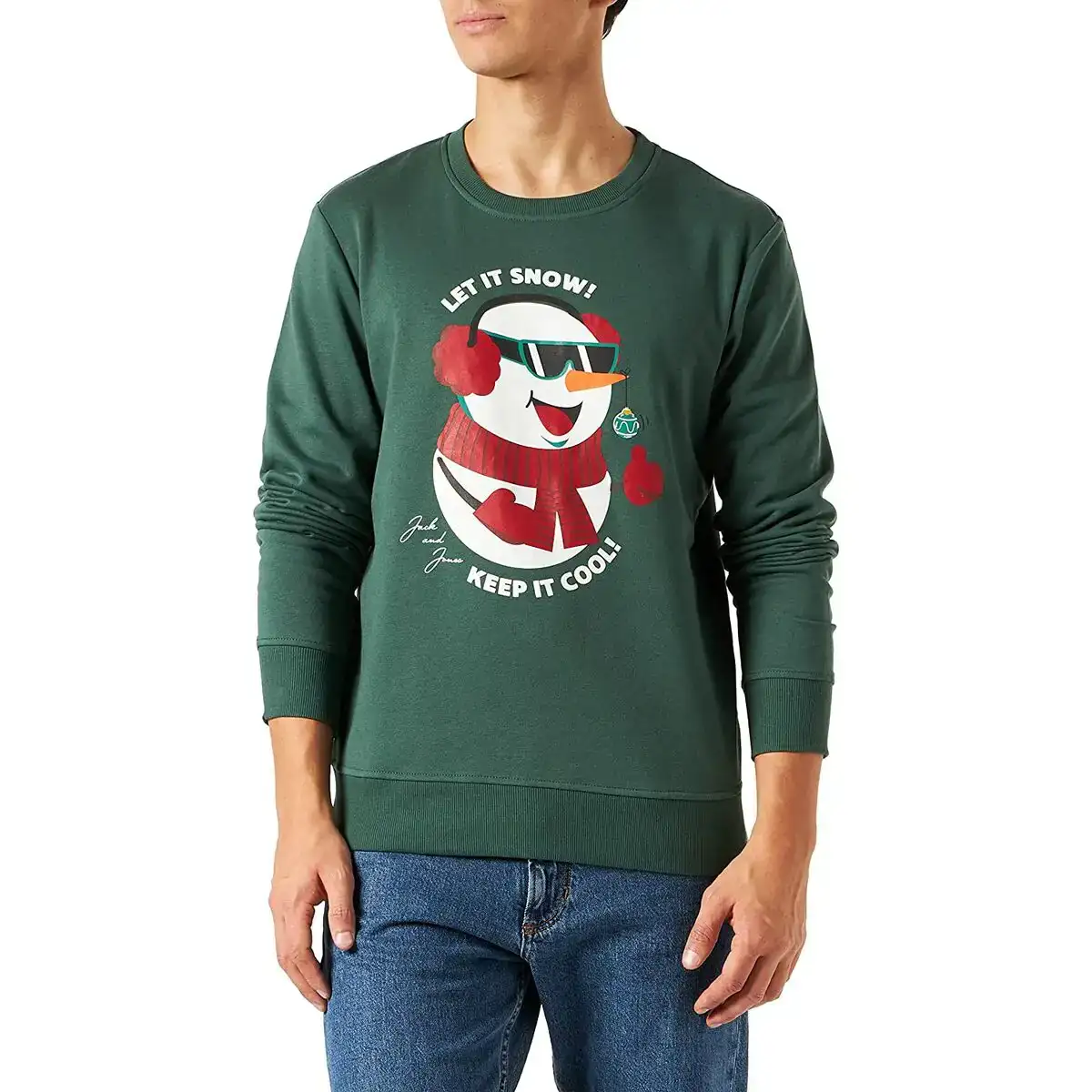 Sweat sans capuche homme jortoon jack jones 23149 vert_6823. DIAYTAR COTE D'IVOIRE - Votre Destination Shopping Authentique. Explorez notre boutique en ligne et découvrez des trésors qui reflètent l'âme du Côte d'Ivoire, pour une expérience shopping unique.