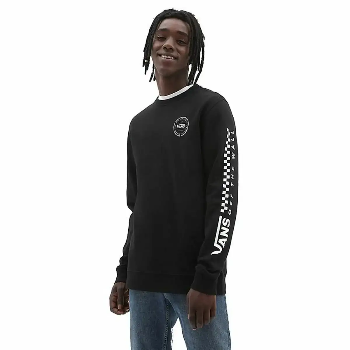 Sweat sans capuche homme vans orbiter noir_2805. DIAYTAR COTE D'IVOIRE - Votre Destination Shopping Authentique. Explorez notre boutique en ligne et découvrez des trésors qui reflètent l'âme du Côte d'Ivoire, pour une expérience shopping unique.