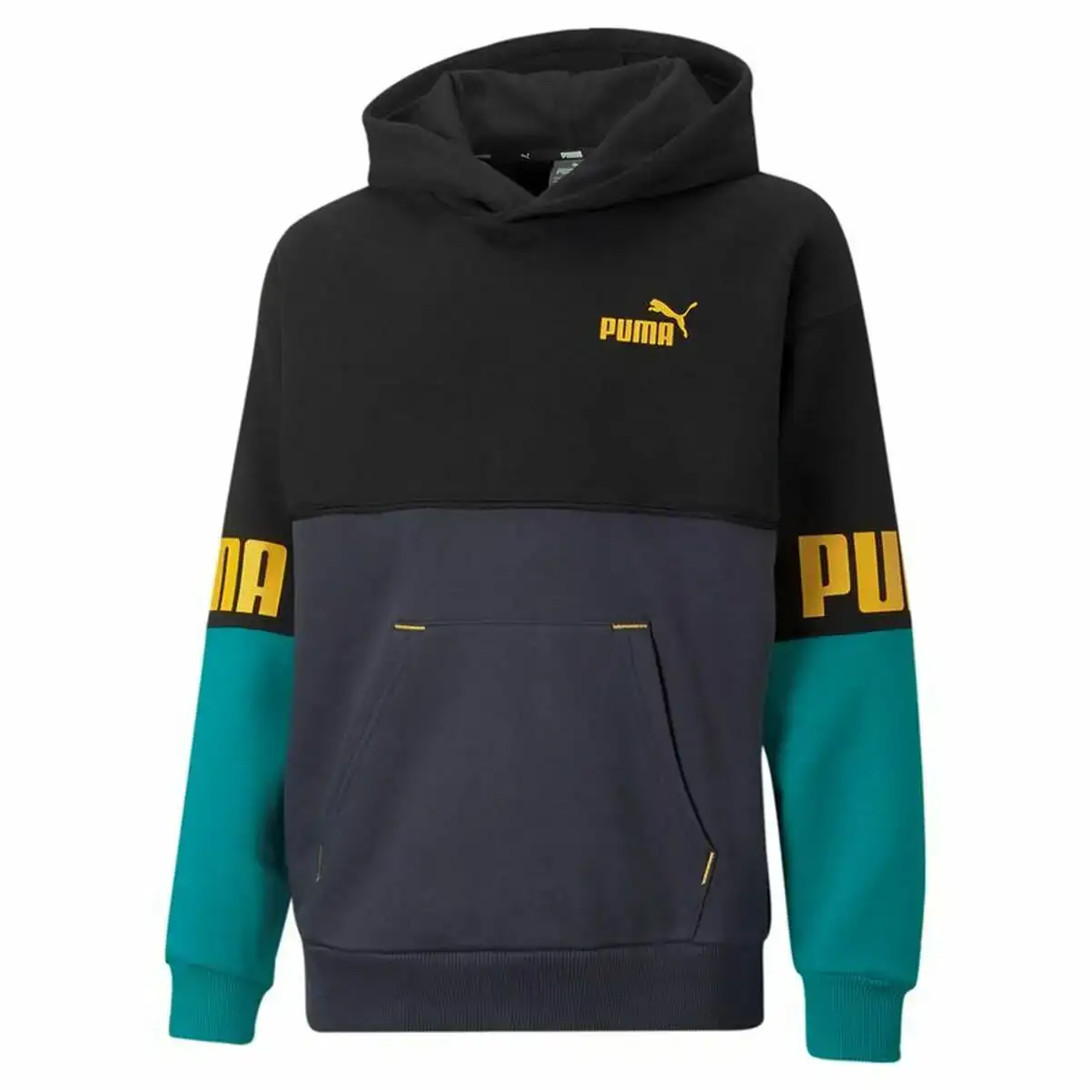 Sweat shirt enfant puma vert noir_1643. DIAYTAR COTE D'IVOIRE - Où Choisir est un Voyage Cultuel. Explorez notre boutique en ligne et découvrez des produits qui célèbrent la richesse et la diversité culturelle du Côte d'Ivoire.
