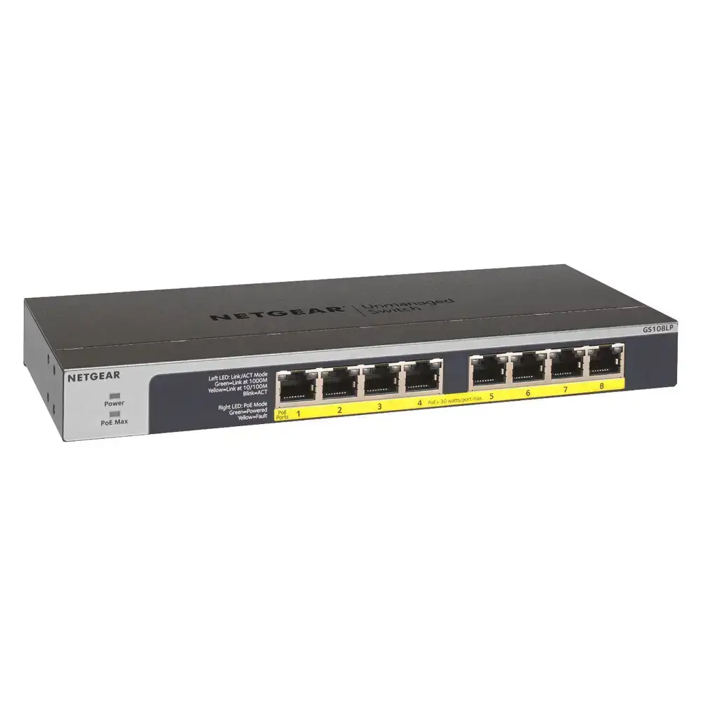 Switch netgear gs108lp 100eus _1390. DIAYTAR COTE D'IVOIRE - Où Chaque Achat Raconte une Histoire. Explorez notre boutique en ligne et créez votre propre narration à travers notre diversité de produits, chacun portant une signification unique.