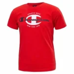 T shirt a manches courtes enfant champion crewneck rouge_3476. Entrez dans le Monde de DIAYTAR COTE D'IVOIRE - Où la Satisfaction est la Priorité. Explorez notre sélection pensée pour vous offrir une expérience de shopping qui va au-delà de vos attentes.