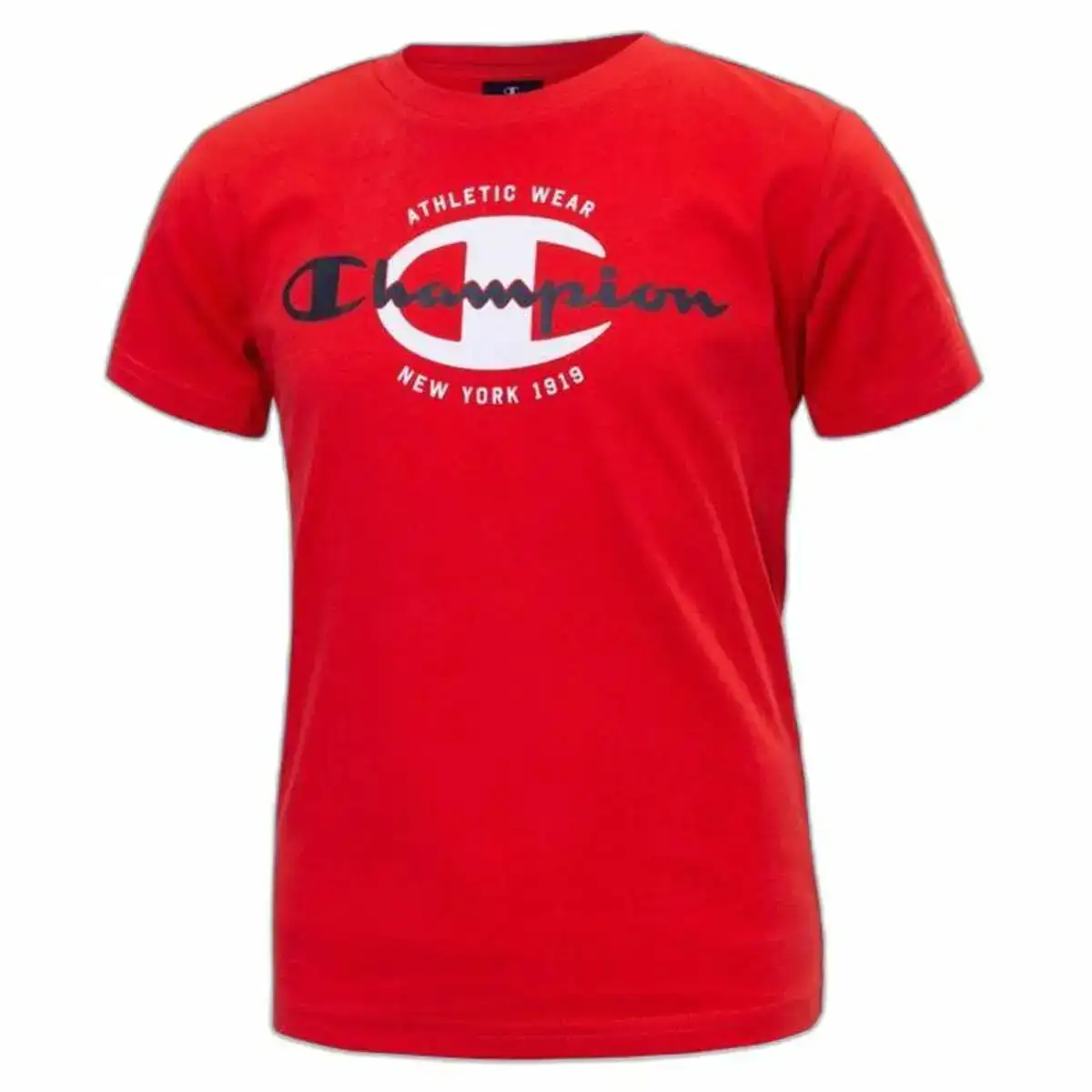 T shirt a manches courtes enfant champion crewneck rouge_3476. Entrez dans le Monde de DIAYTAR COTE D'IVOIRE - Où la Satisfaction est la Priorité. Explorez notre sélection pensée pour vous offrir une expérience de shopping qui va au-delà de vos attentes.