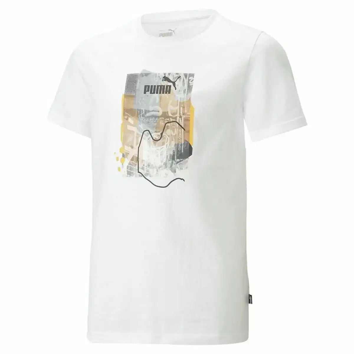 T shirt a manches courtes enfant puma essentials street art grap blanc_5573. DIAYTAR COTE D'IVOIRE - Où Choisir Devient un Acte de Découverte. Découvrez notre gamme et choisissez des produits qui éveillent votre curiosité et élargissent vos horizons.