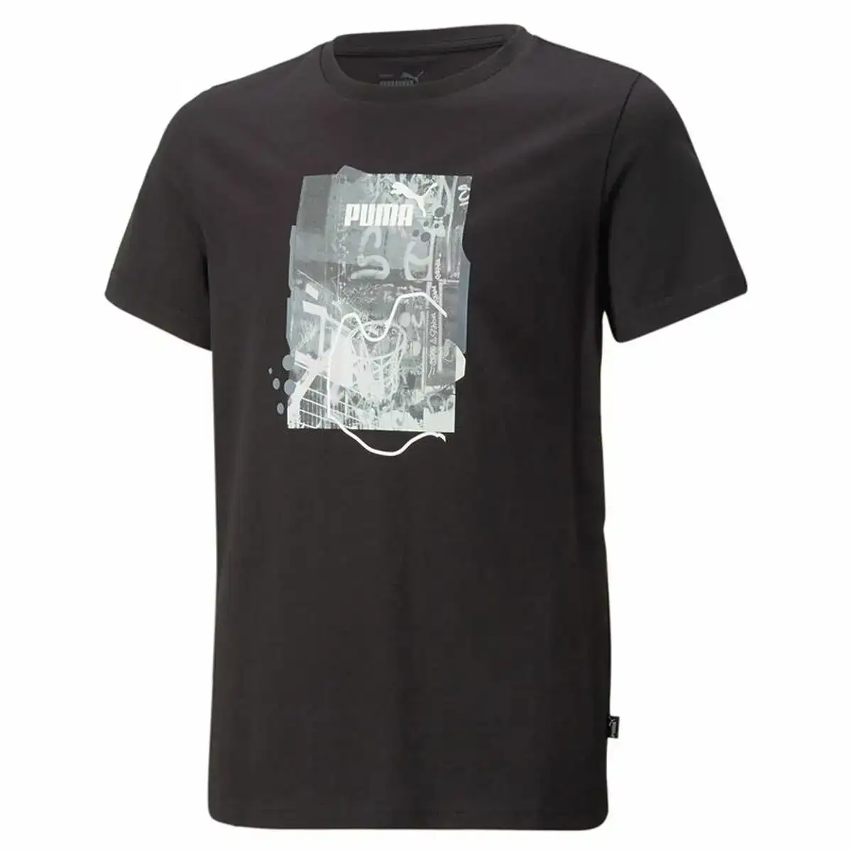 T shirt a manches courtes enfant puma essentials street art grap noir_8063. DIAYTAR COTE D'IVOIRE - Votre Source de Trouvailles uniques. Naviguez à travers notre catalogue et trouvez des articles qui vous distinguent et reflètent votre unicité.