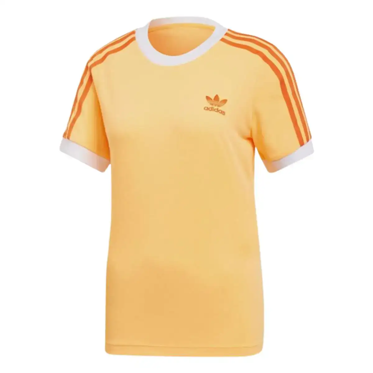 T shirt a manches courtes femme adidas originals 3 stripes orange_9455. DIAYTAR COTE D'IVOIRE - L'Art de Vivre le Shopping Éthique. Parcourez notre gamme et choisissez des produits qui reflètent notre engagement envers des pratiques durables.