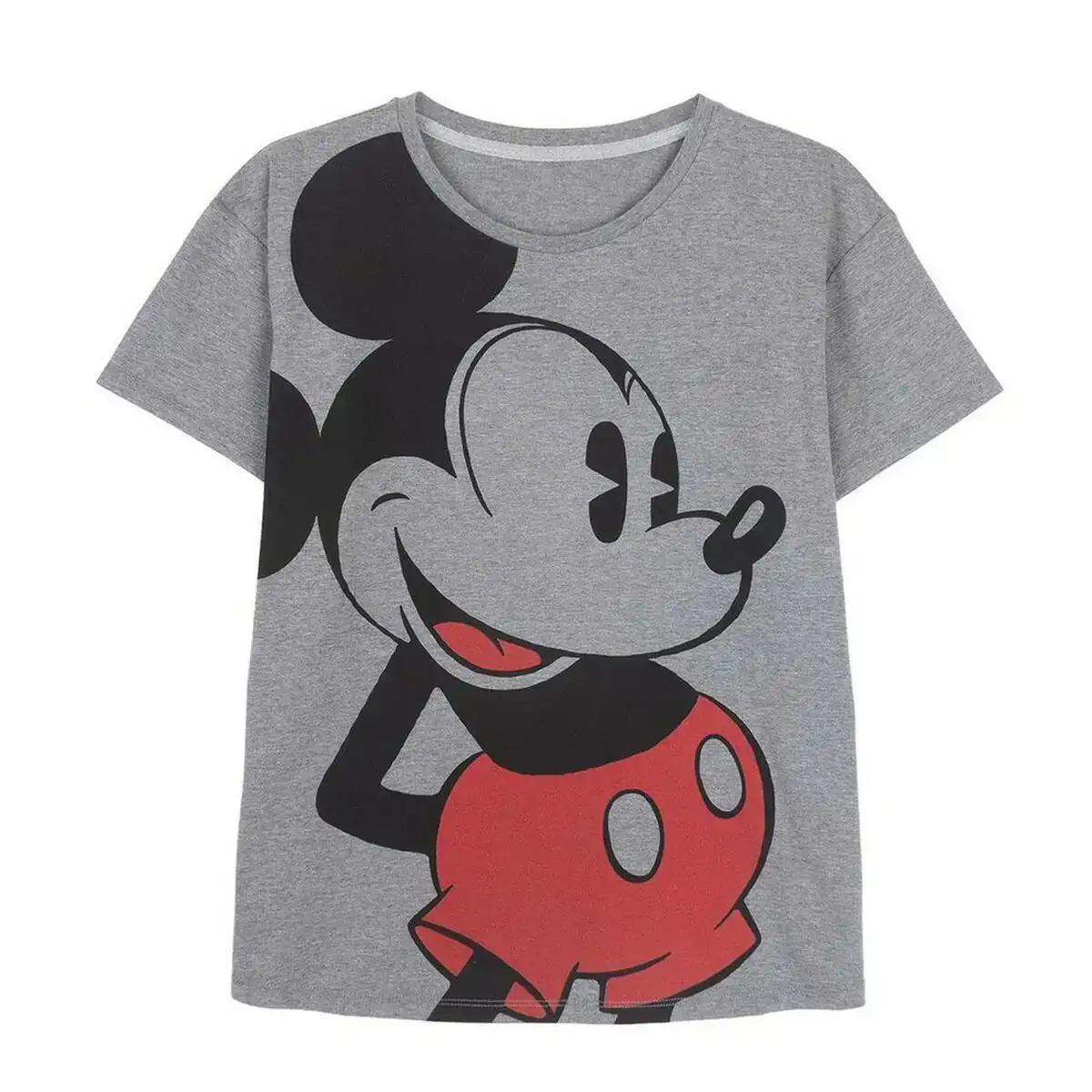 T shirt a manches courtes femme mickey mouse gris gris fonce_5485. Entrez dans l'Univers de DIAYTAR COTE D'IVOIRE - Où Choisir est un Voyage. Explorez notre gamme diversifiée et trouvez des articles qui répondent à tous vos besoins et envies.