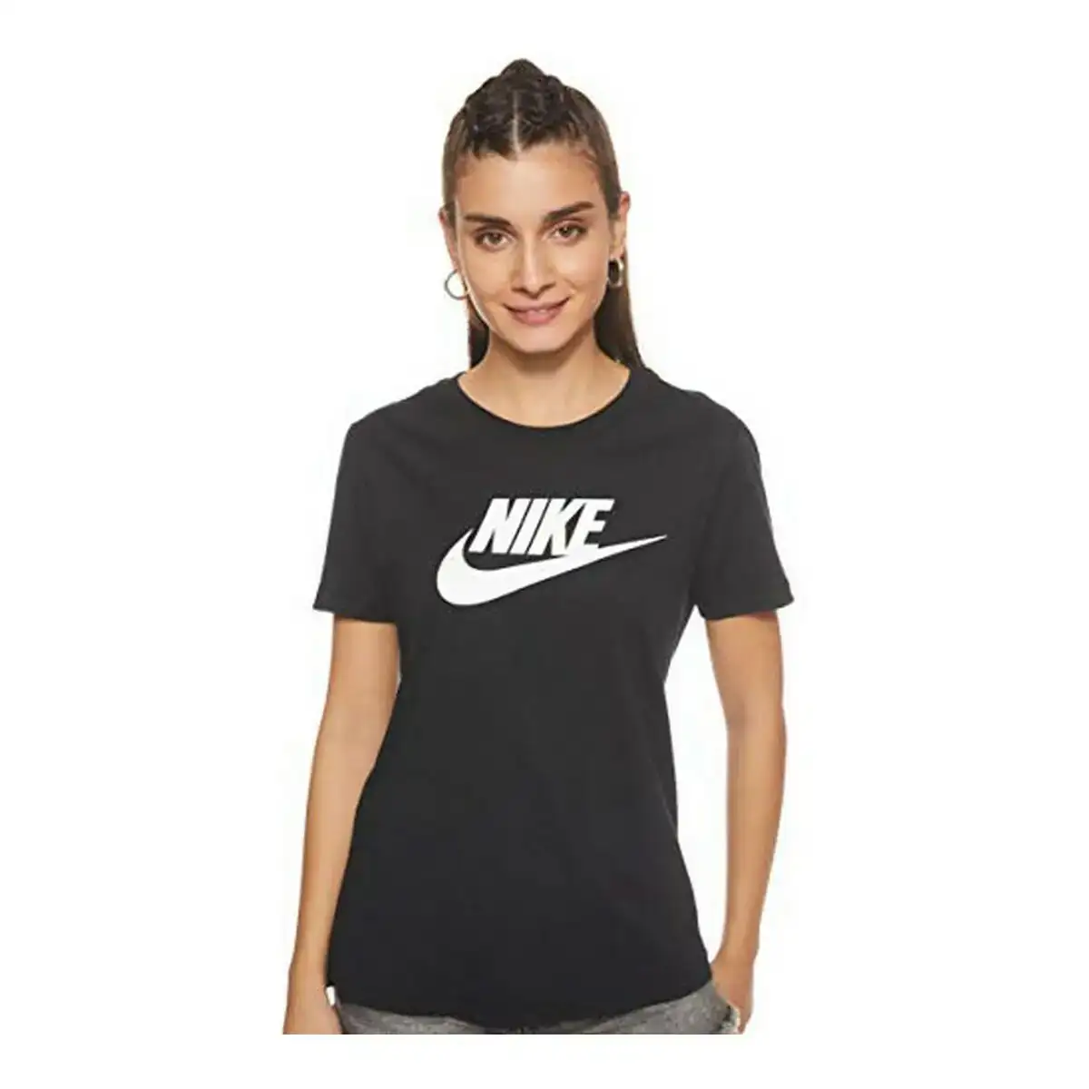 T shirt a manches courtes femme nsw tee essntl icon nike bv6169 010 noir_7189. DIAYTAR COTE D'IVOIRE - Votre Marché Virtuel au Côte d'Ivoire. Parcourez notre boutique en ligne pour trouver des trésors cachés, des articles indispensables du quotidien aux joyaux artistiques.