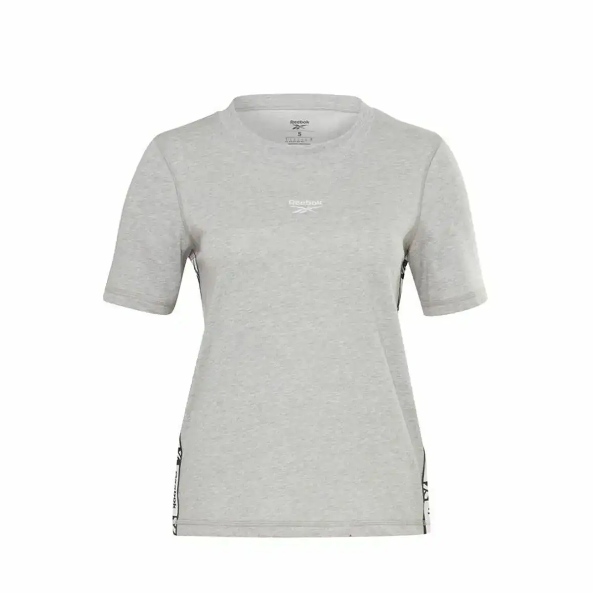 T shirt a manches courtes femme reebok tape pack gris_3235. DIAYTAR COTE D'IVOIRE - Votre Destination Shopping Exquise. Explorez notre boutique en ligne et découvrez des trésors qui ajoutent une touche de sophistication à votre style et à votre espace.