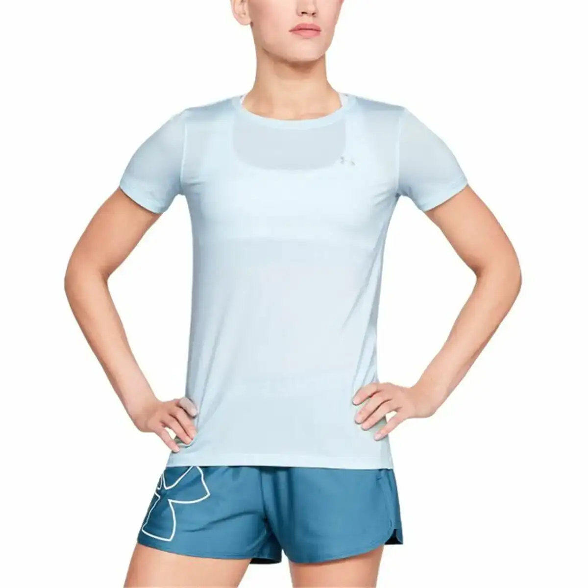 T shirt a manches courtes femme under armour heatgear bleu clair_1947. Entrez dans l'Univers de DIAYTAR COTE D'IVOIRE - Où Choisir est un Plaisir. Explorez notre catalogue diversifié et trouvez des articles qui reflètent vos goûts et votre personnalité.