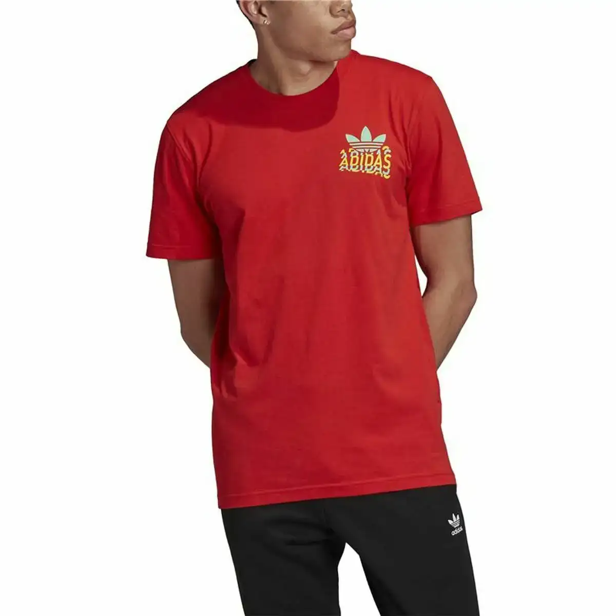 T shirt a manches courtes homme adidas multifade rouge_3314. DIAYTAR COTE D'IVOIRE - Votre Destination Shopping Incontournable. Parcourez nos rayons virtuels et trouvez des articles qui répondent à tous vos besoins, du quotidien à l'exceptionnel.