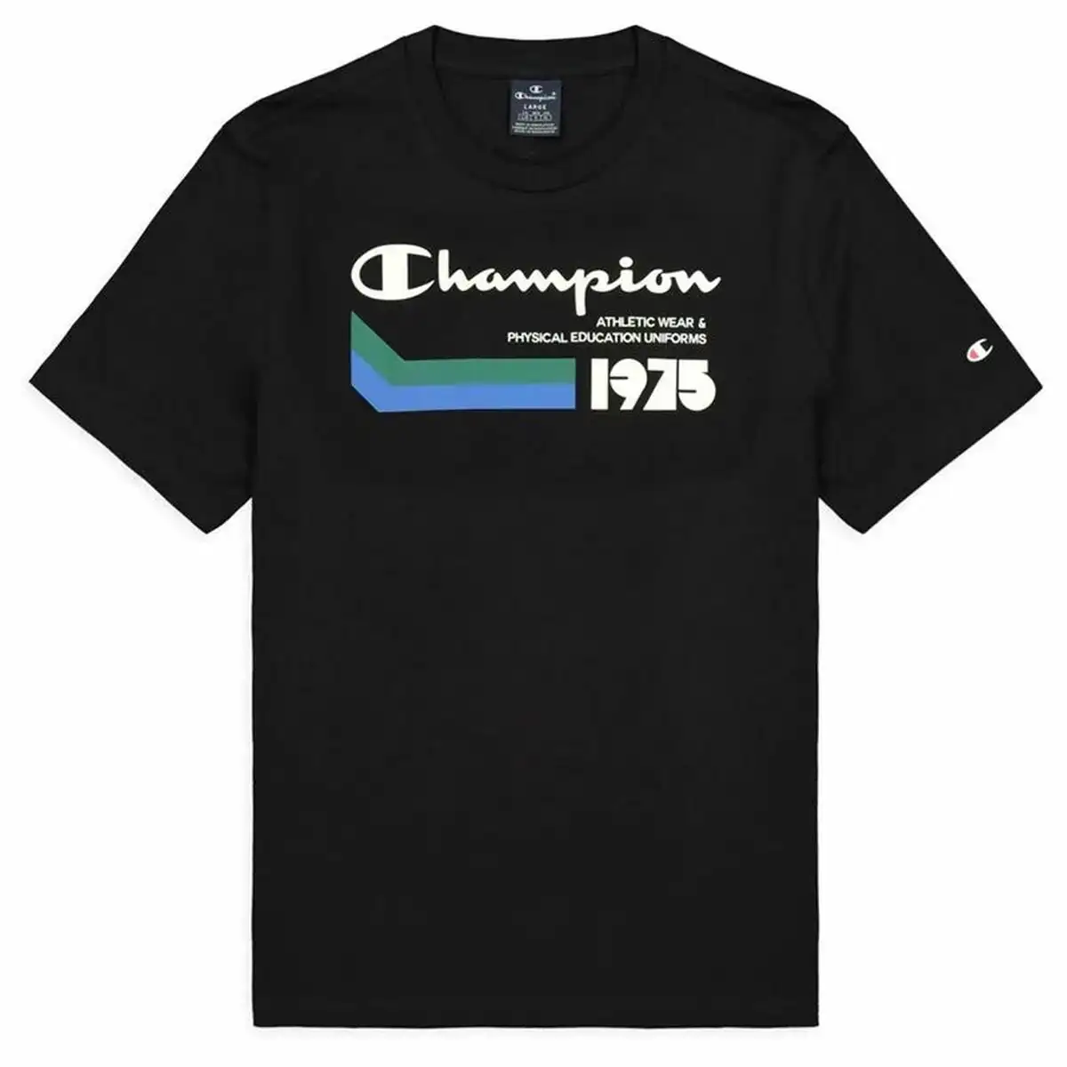 T shirt a manches courtes homme champion athletic noir_7078. DIAYTAR COTE D'IVOIRE - Où Chaque Produit est une Histoire à Raconter. Découvrez notre sélection de produits qui vous permettent de créer votre propre récit à travers vos achats.