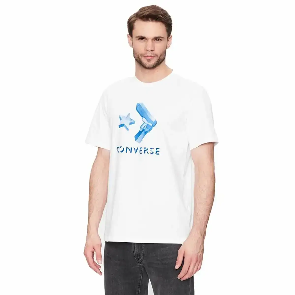 T shirt a manches courtes homme converse crystals blanc_9503. Entrez dans l'Univers de DIAYTAR COTE D'IVOIRE - Où Choisir est un Plaisir. Explorez notre catalogue diversifié et trouvez des articles qui reflètent vos goûts et votre personnalité.