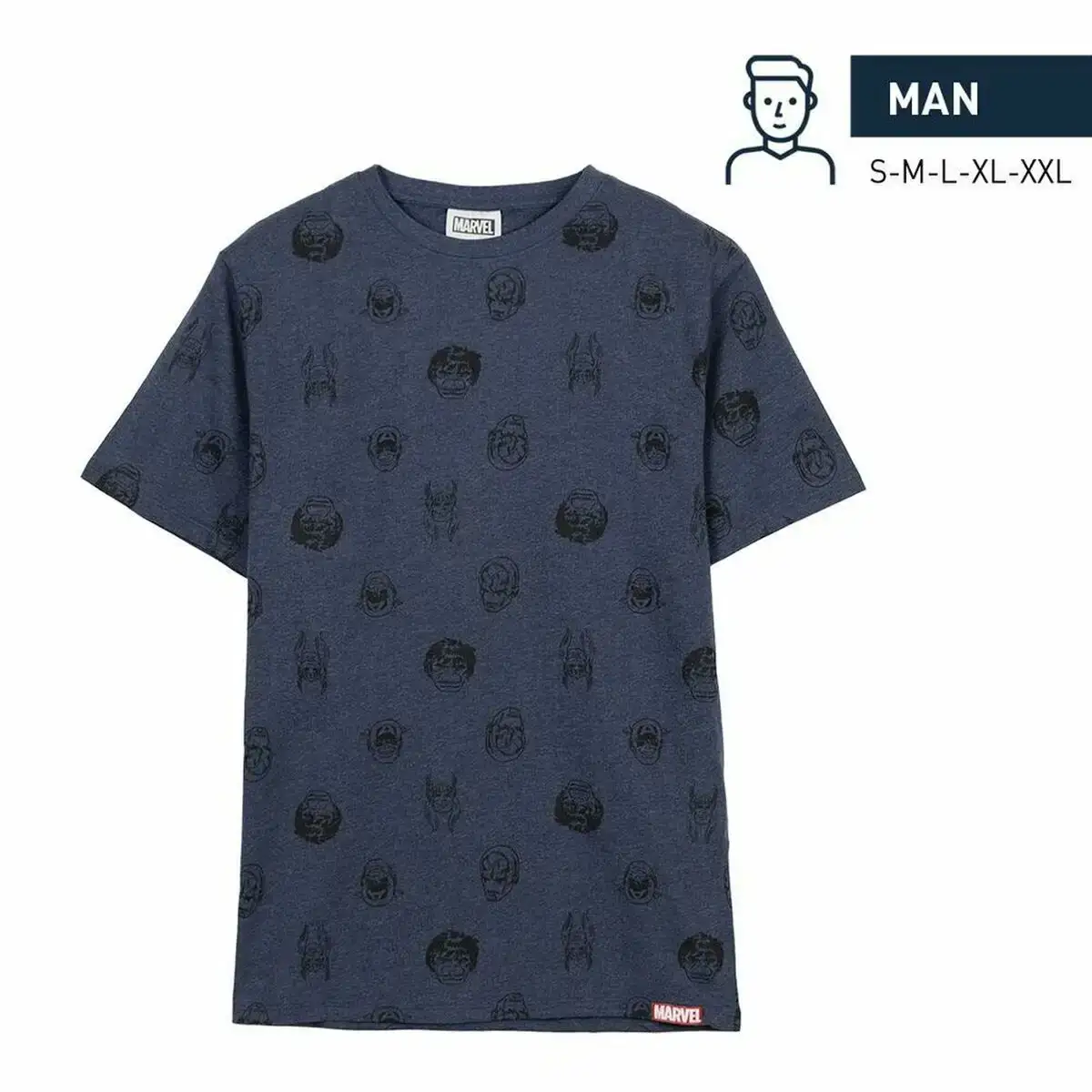 T shirt a manches courtes homme marvel bleu fonce_5485. Bienvenue chez DIAYTAR COTE D'IVOIRE - Où Votre Shopping Prend Vie. Découvrez notre univers et dénichez des trésors qui ajoutent de la couleur à votre quotidien.