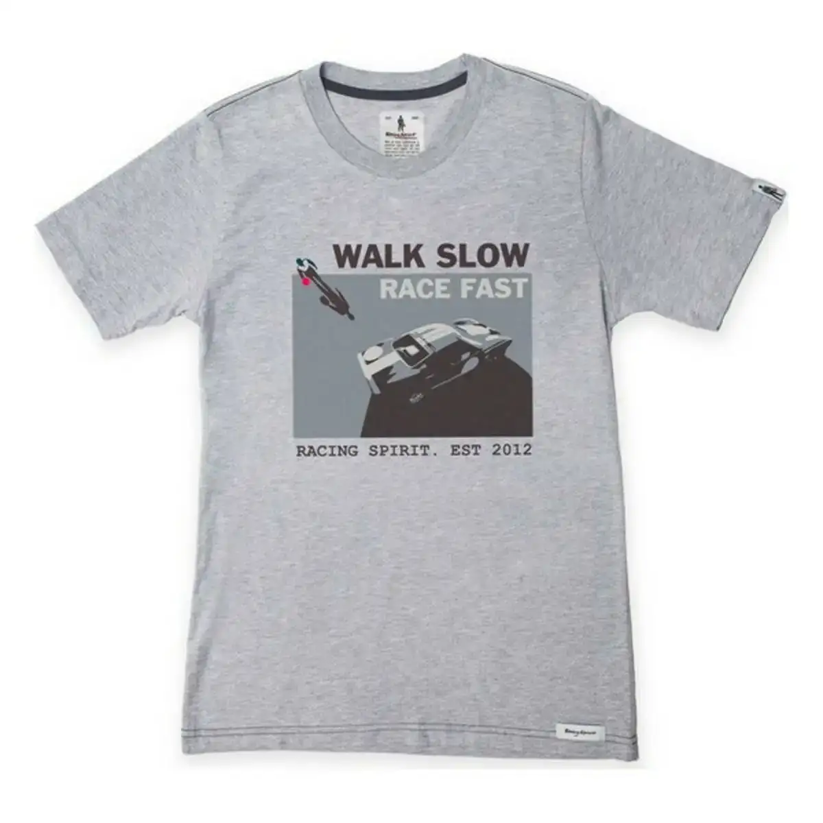 T shirt a manches courtes homme omp walk slow gris_4143. DIAYTAR COTE D'IVOIRE - Où Choisir est une Découverte. Parcourez notre catalogue et trouvez des articles qui éveillent votre curiosité et enrichissent votre expérience shopping.