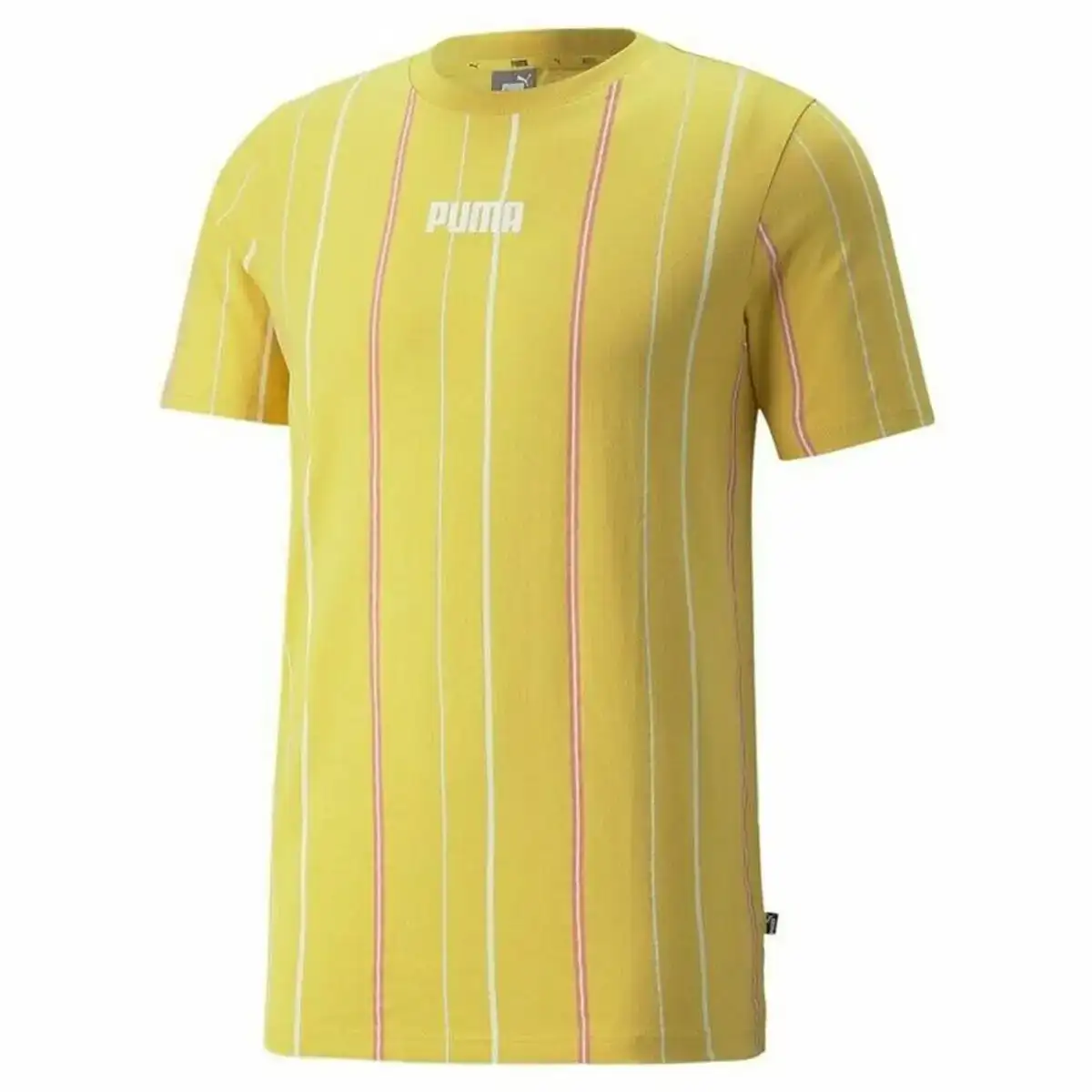 T shirt a manches courtes homme puma modern basics stripe m jaune_9493. DIAYTAR COTE D'IVOIRE - Où Choisir est un Voyage Cultuel. Explorez notre boutique en ligne et découvrez des produits qui célèbrent la richesse et la diversité culturelle du Côte d'Ivoire.