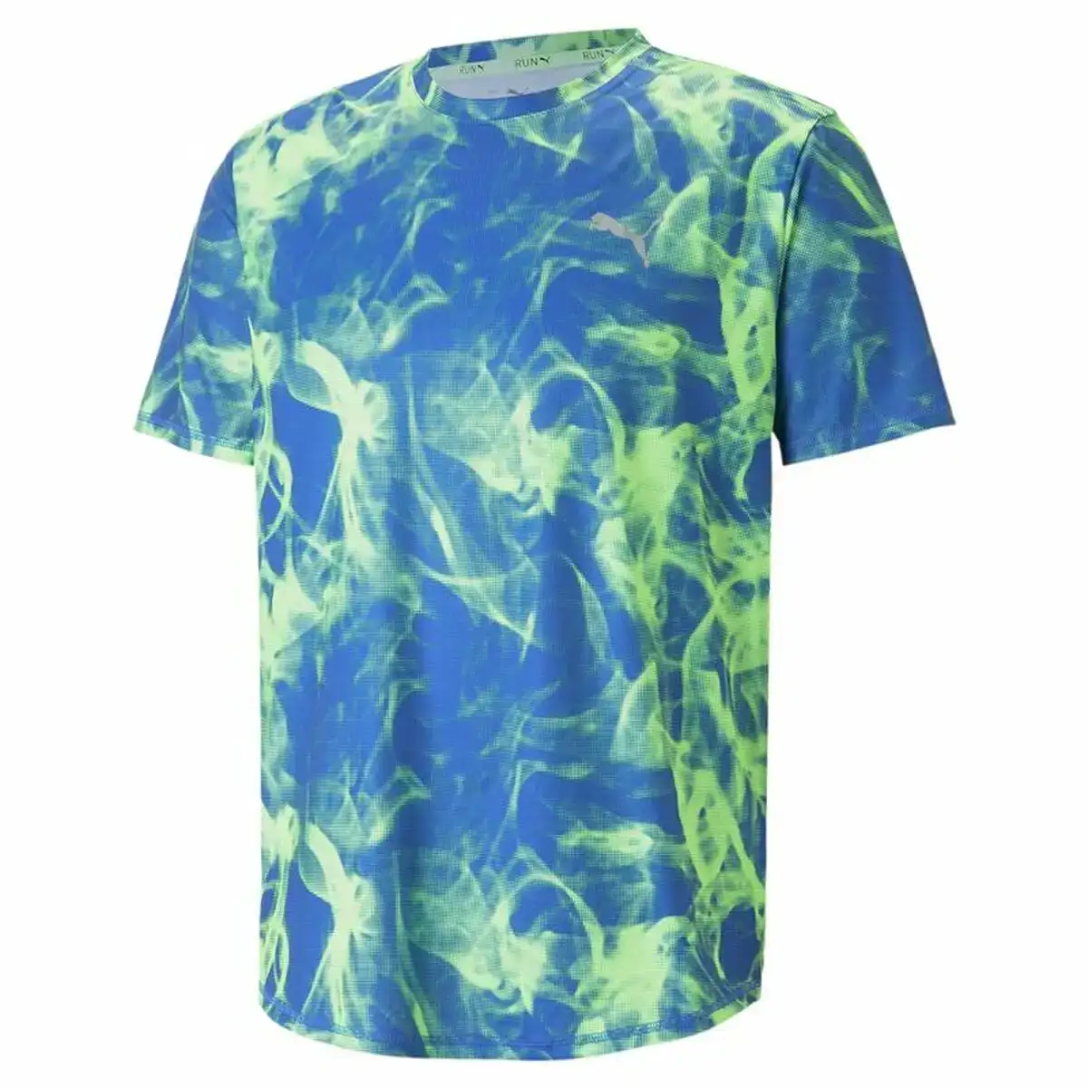 T shirt a manches courtes homme puma run favorite bleu vert_5332. DIAYTAR COTE D'IVOIRE - Où Chaque Produit est une Histoire à Raconter. Découvrez notre sélection de produits qui vous permettent de créer votre propre récit à travers vos achats.