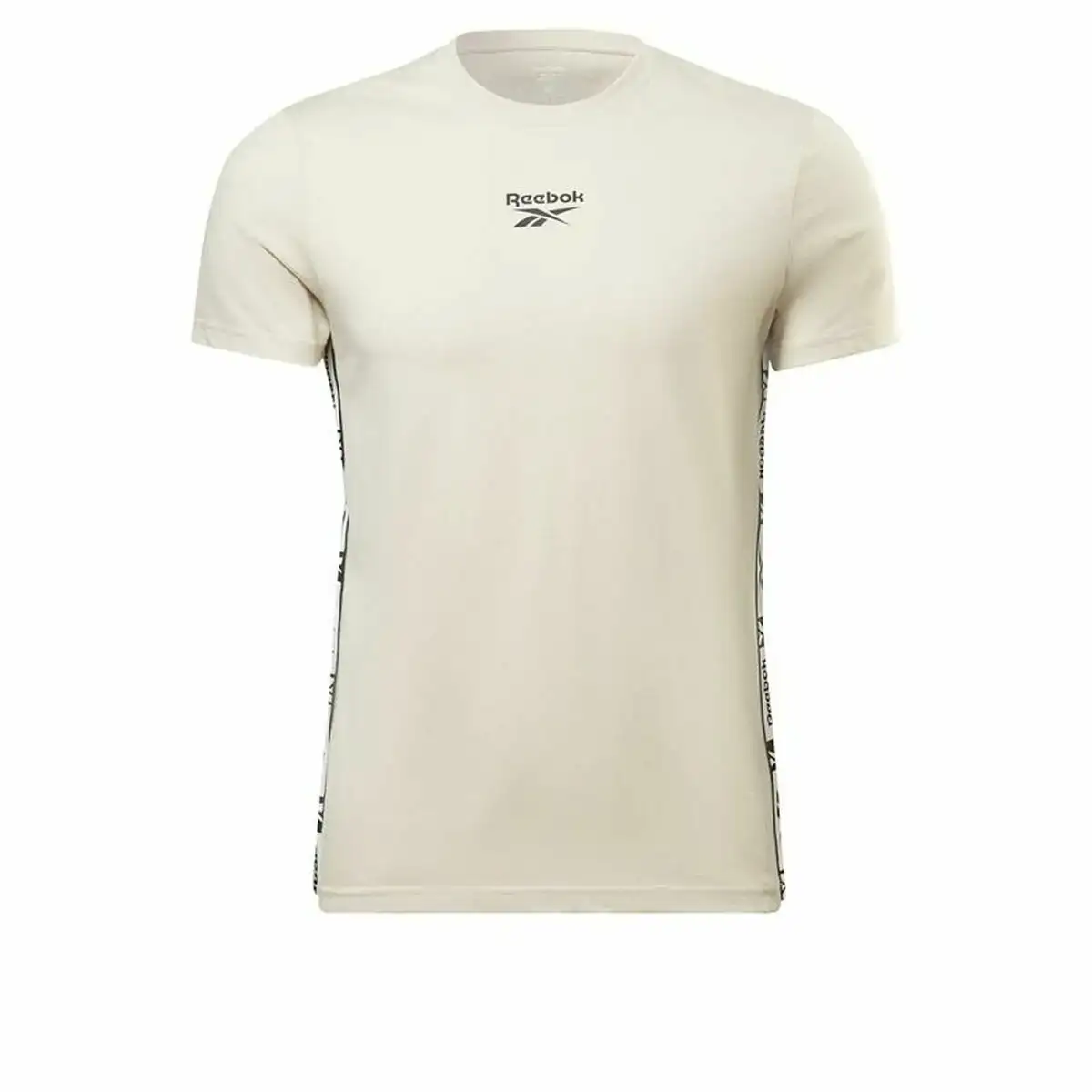 T shirt a manches courtes homme reebok identity tape beige_1240. DIAYTAR COTE D'IVOIRE - L'Art de Vivre avec Authenticité. Explorez notre gamme de produits artisanaux et découvrez des articles qui apportent une touche unique à votre vie.
