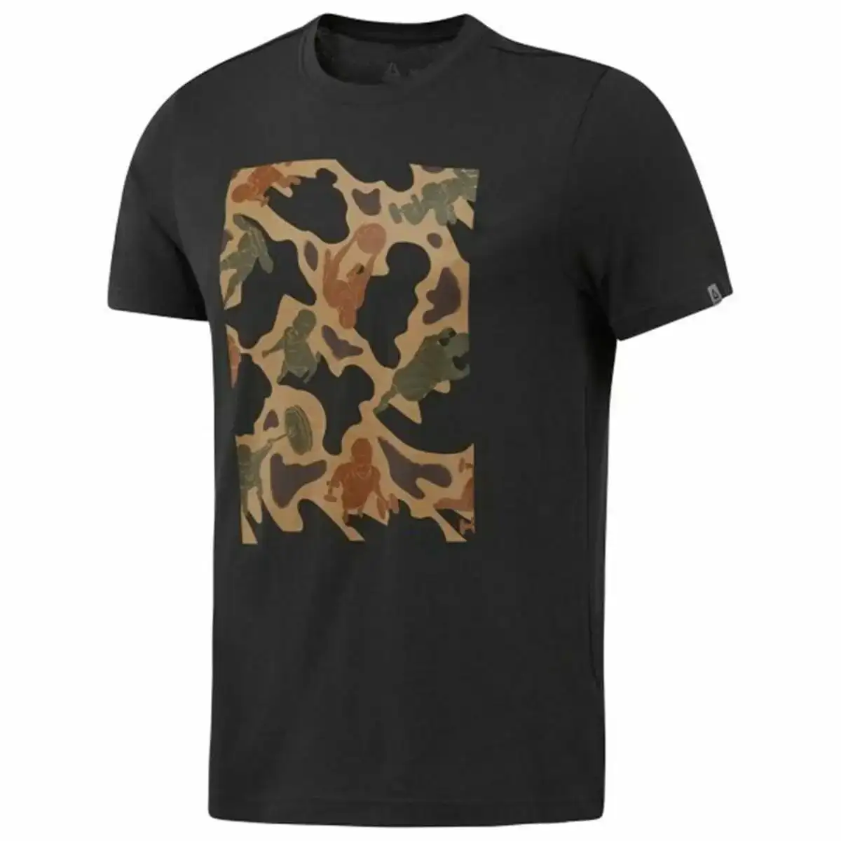 T shirt a manches courtes homme reebok sportswear training camouflage noir_7269. DIAYTAR COTE D'IVOIRE - Là où Chaque Produit a son Propre Éclat. Explorez notre boutique en ligne et trouvez des articles qui ajoutent de la brillance à votre quotidien.