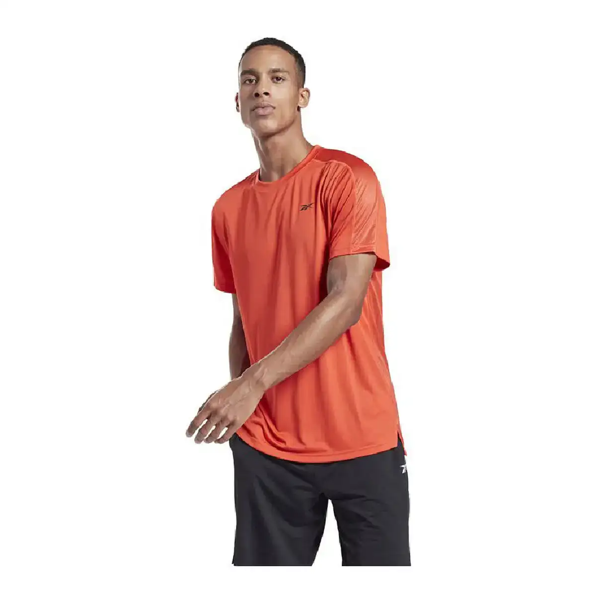 T shirt a manches courtes homme reebok workout ready tech orange_3684. DIAYTAR COTE D'IVOIRE - Votre Passage vers l'Éclat et la Beauté. Explorez notre boutique en ligne et trouvez des produits qui subliment votre apparence et votre espace.