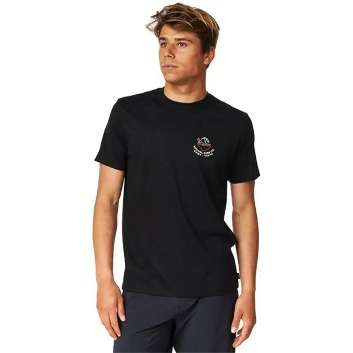 T shirt a manches courtes homme rip curl animals noir_3263. DIAYTAR COTE D'IVOIRE - Votre Passage vers l'Élégance Abordable. Explorez notre collection où chaque produit est choisi pour sa qualité et son accessibilité, incarnant ainsi l'essence du Côte d'Ivoire.
